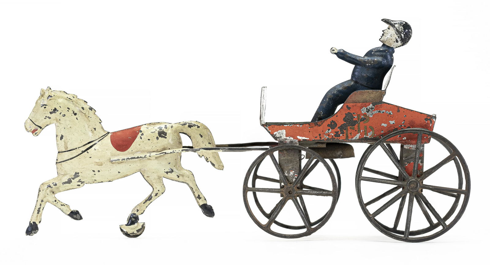 Philadelphia Fire Dept. Chiefs Wagon Tin Toy (1 of 1)