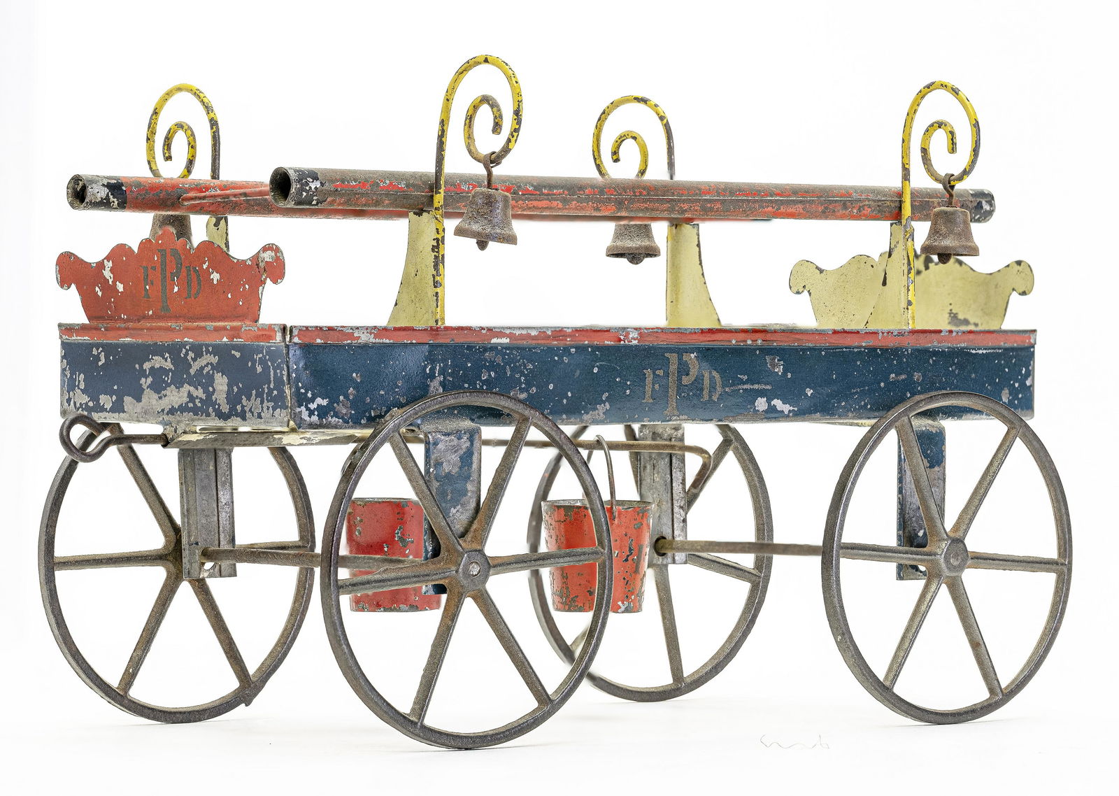 Hand Drawn Hook & Ladder Tin Toy (1 of 4)