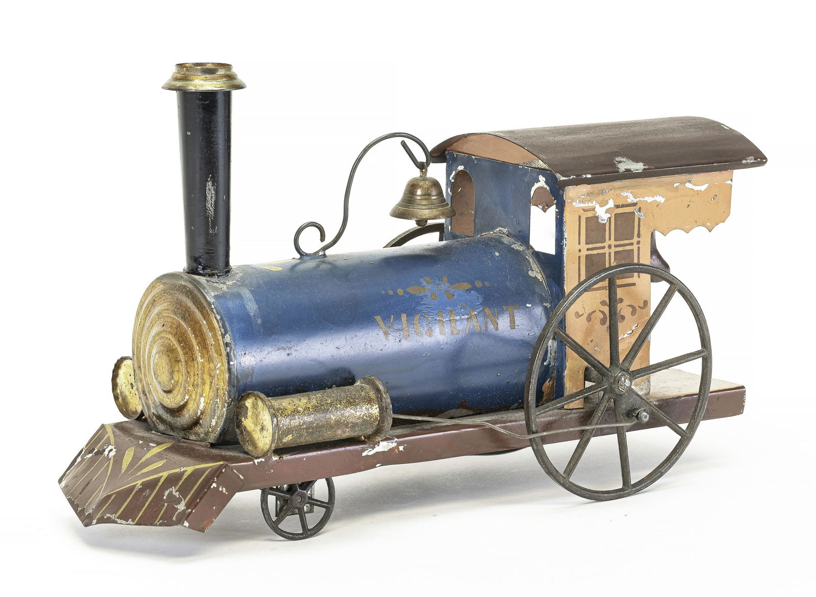 Vigilant Clockwork Locomotive Tin Toy (1 of 4)