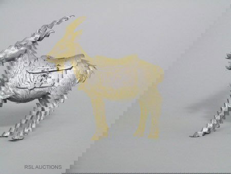 Standing Billy Goat/Yak Still Bank: European – Circa 1920; We have never seen this bank before. It appears to be cast iron. 5 ½" long. Material: Cast Iron