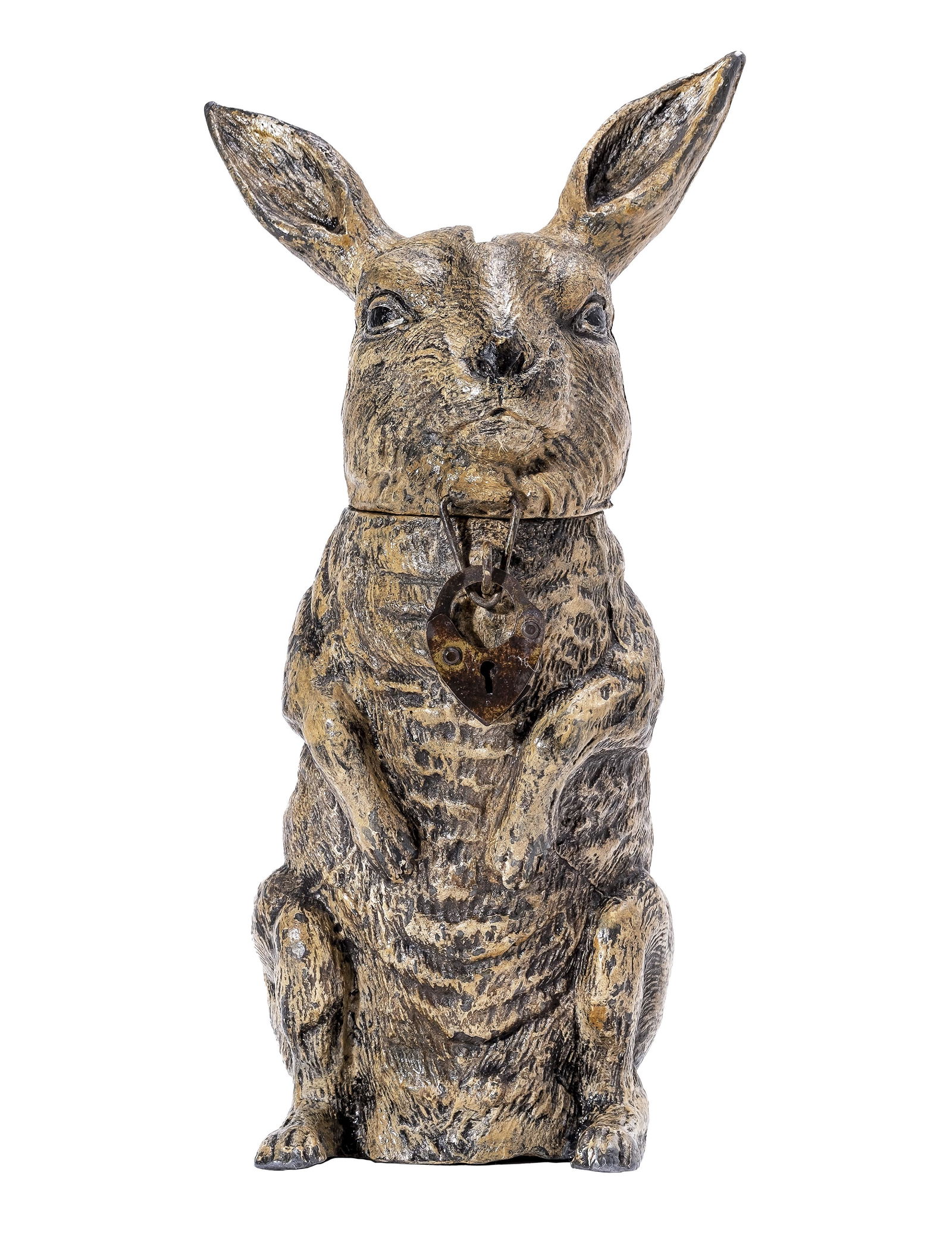 Rabbit on his Hind Legs Spelter Bank (1 of 4)