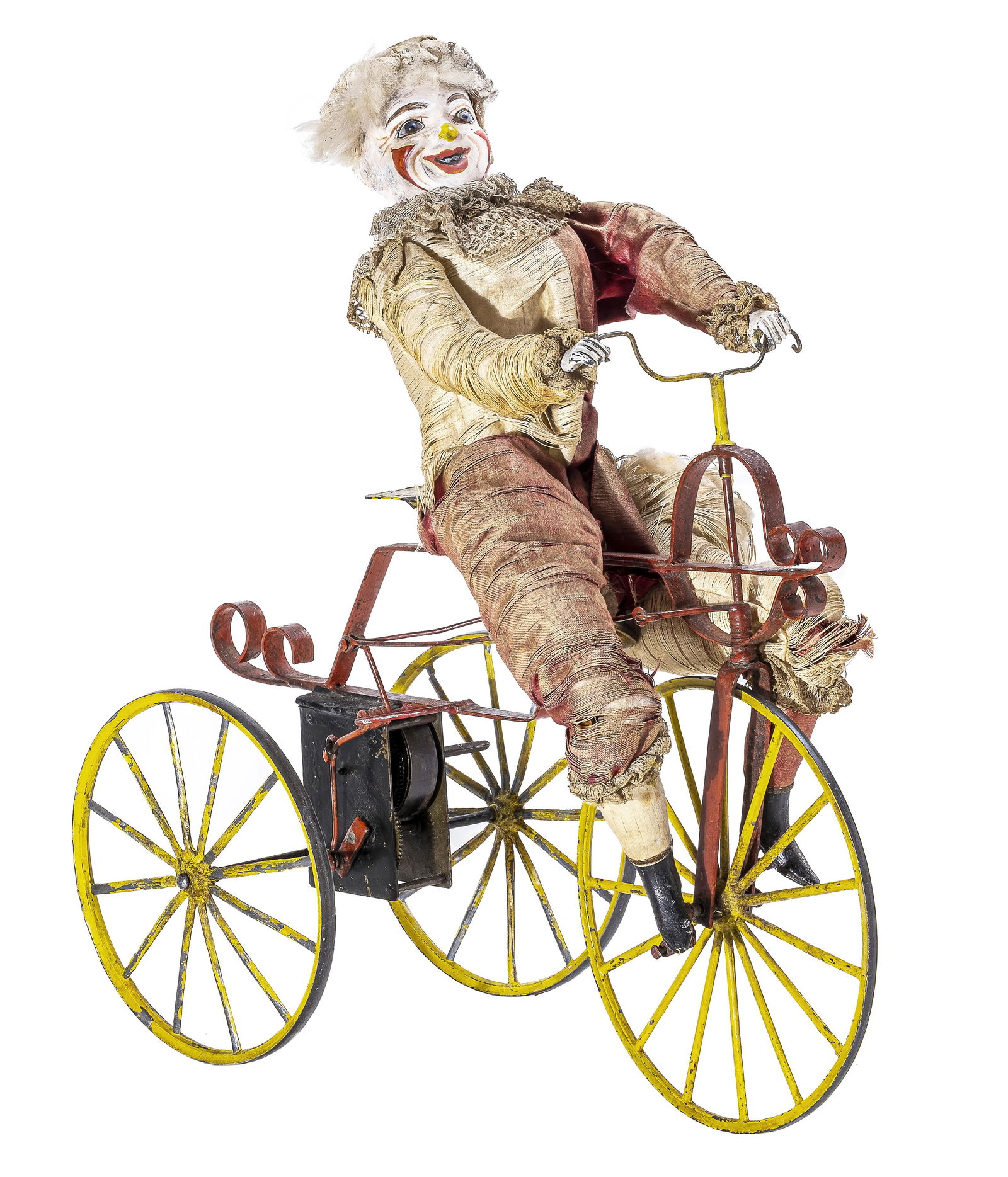 Clown Riding Tricycle Windup Toy (1 of 2)