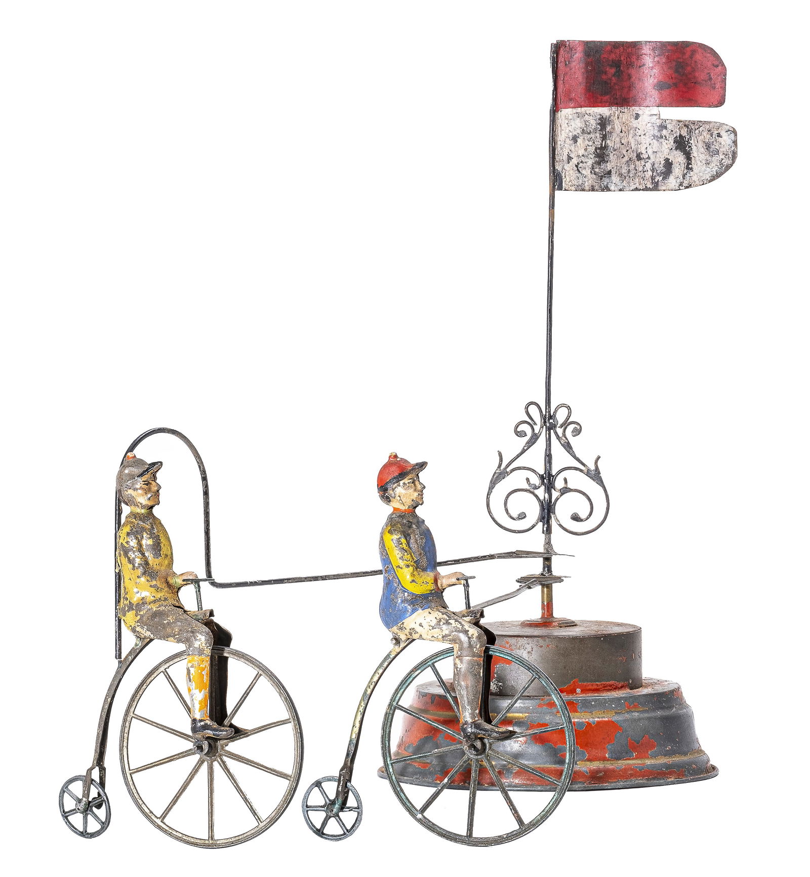Double High Wheeled Bicycle Racing Toy (1 of 4)