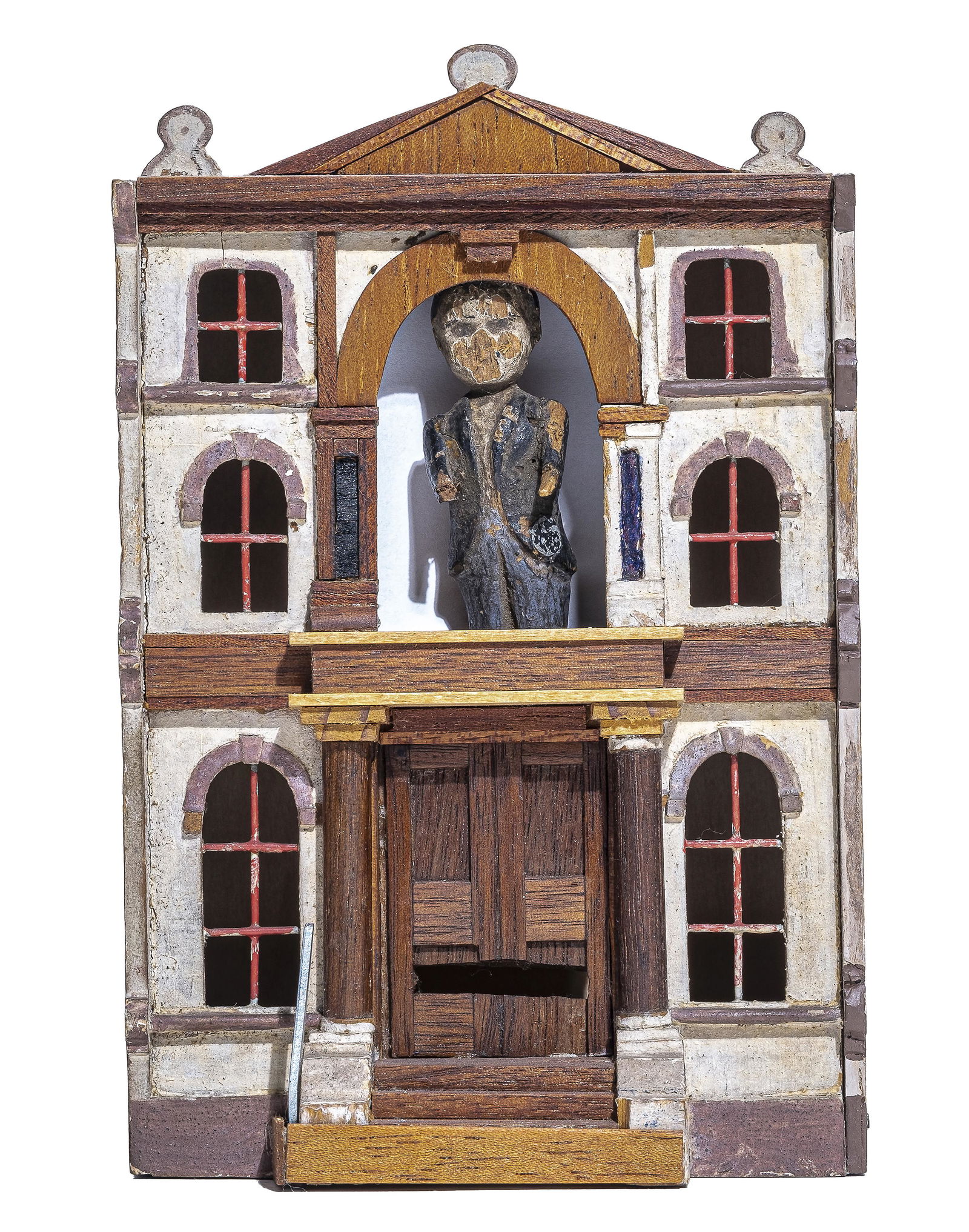 Prototype for a Two Story Money Box: Designed & Patented by John Hall. Patent Received January 31, 1874 Pat. 154,783. Assigned Sept. 8th, 1874. Former Collection of Donal Markey, From the Collection of Frank Kidd. As part of his dispersa