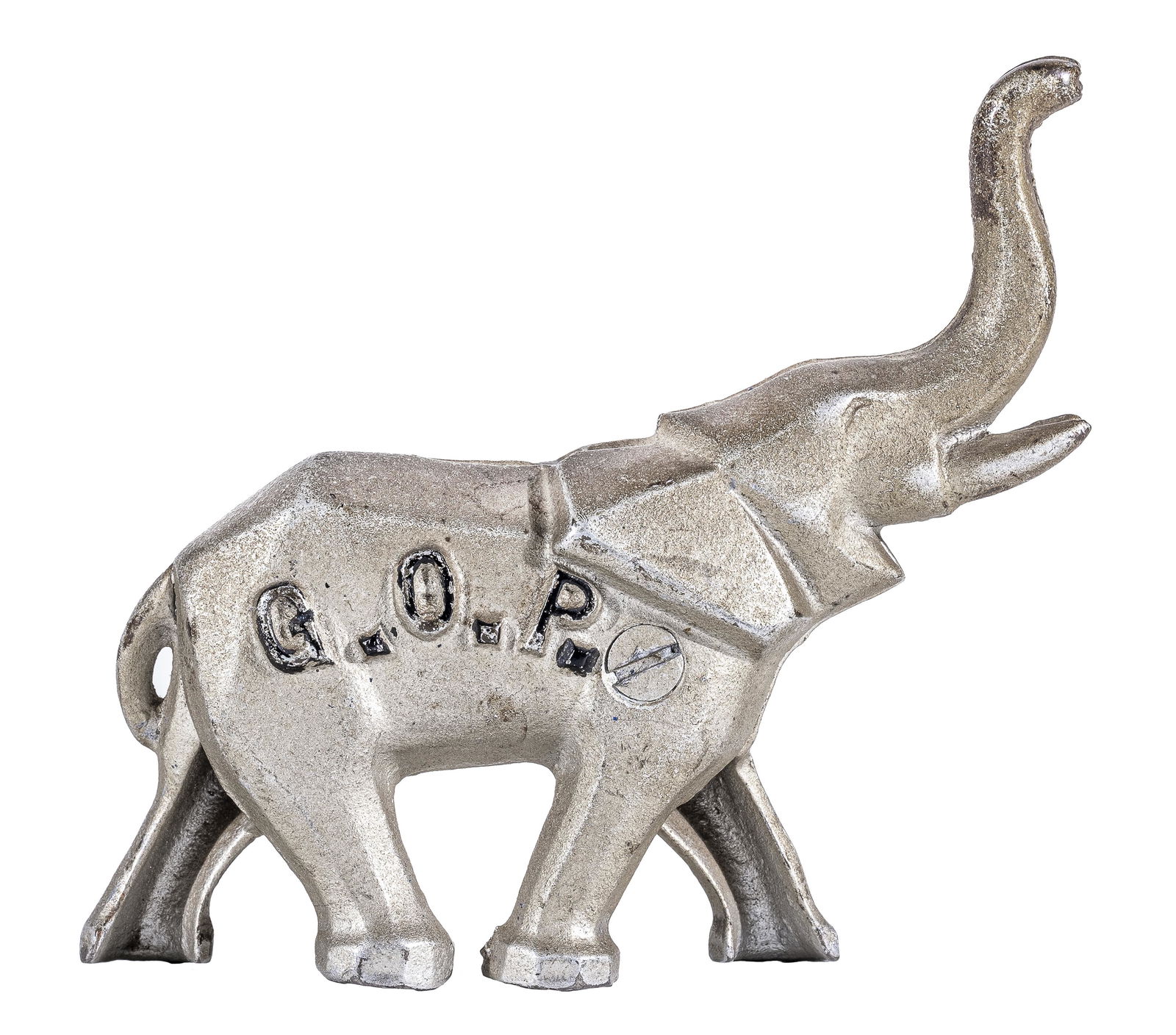 "GOP" Elephant, Silver - Iron Bank (1 of 2)