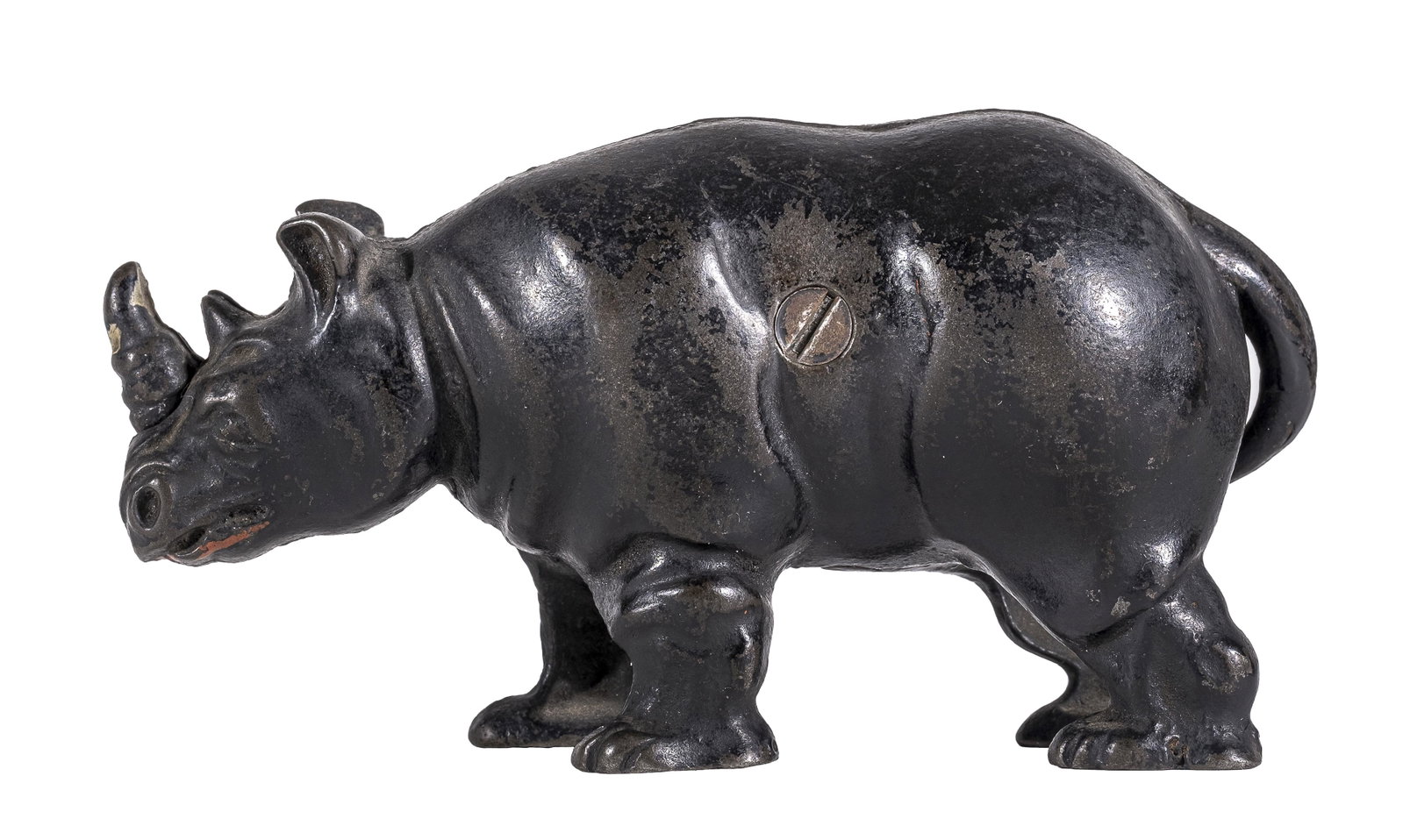 Rhinoceros Iron Bank: Arcade Mfg. Co. Freeport, IL - 1915 - 5" Long.