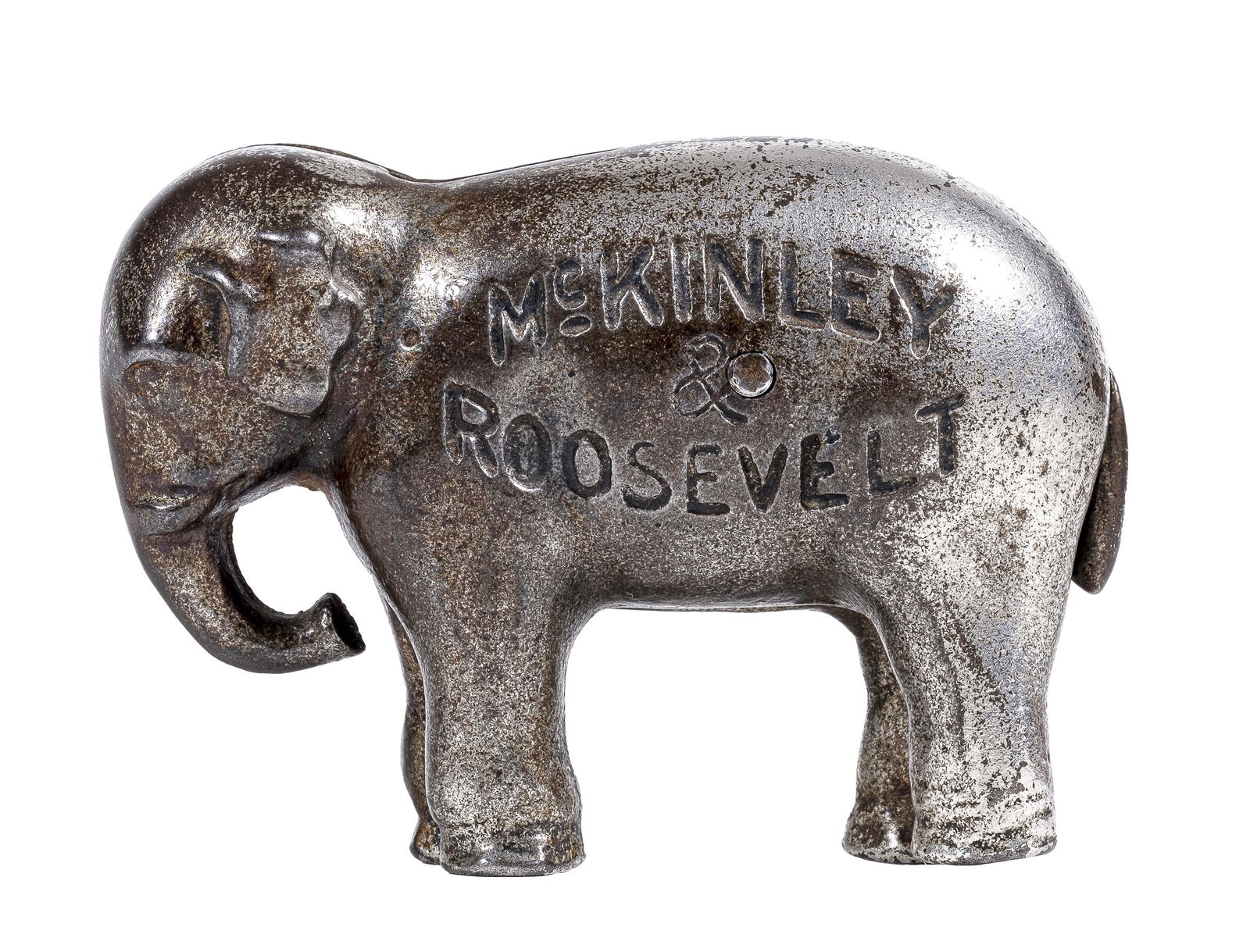 McKinley & Roosevelt Elephant Iron Bank (1 of 2)