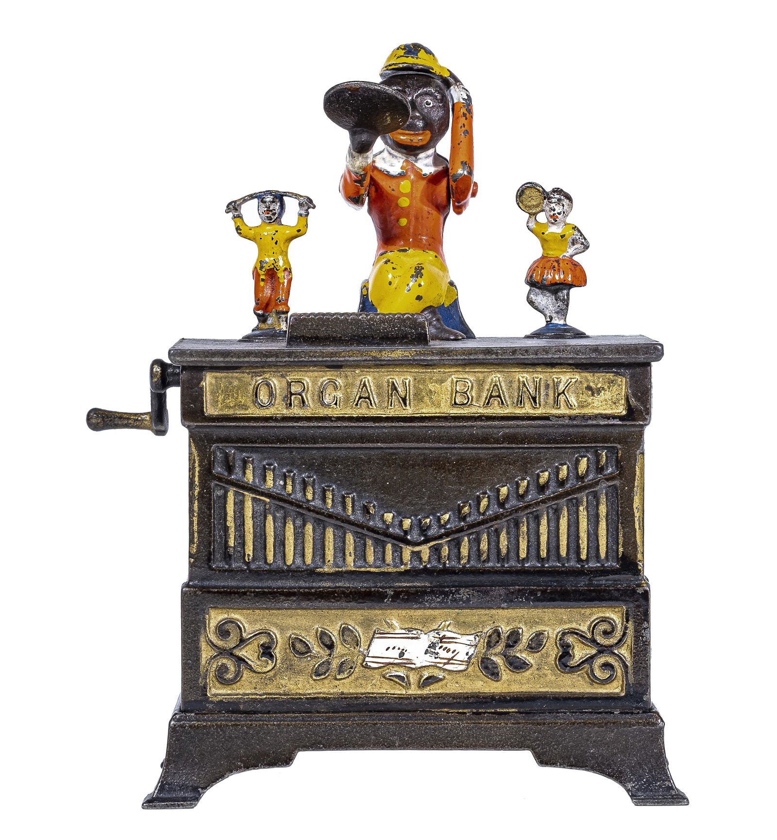 Organ Grinder, Boy & Girl - Iron Bank (1 of 6)