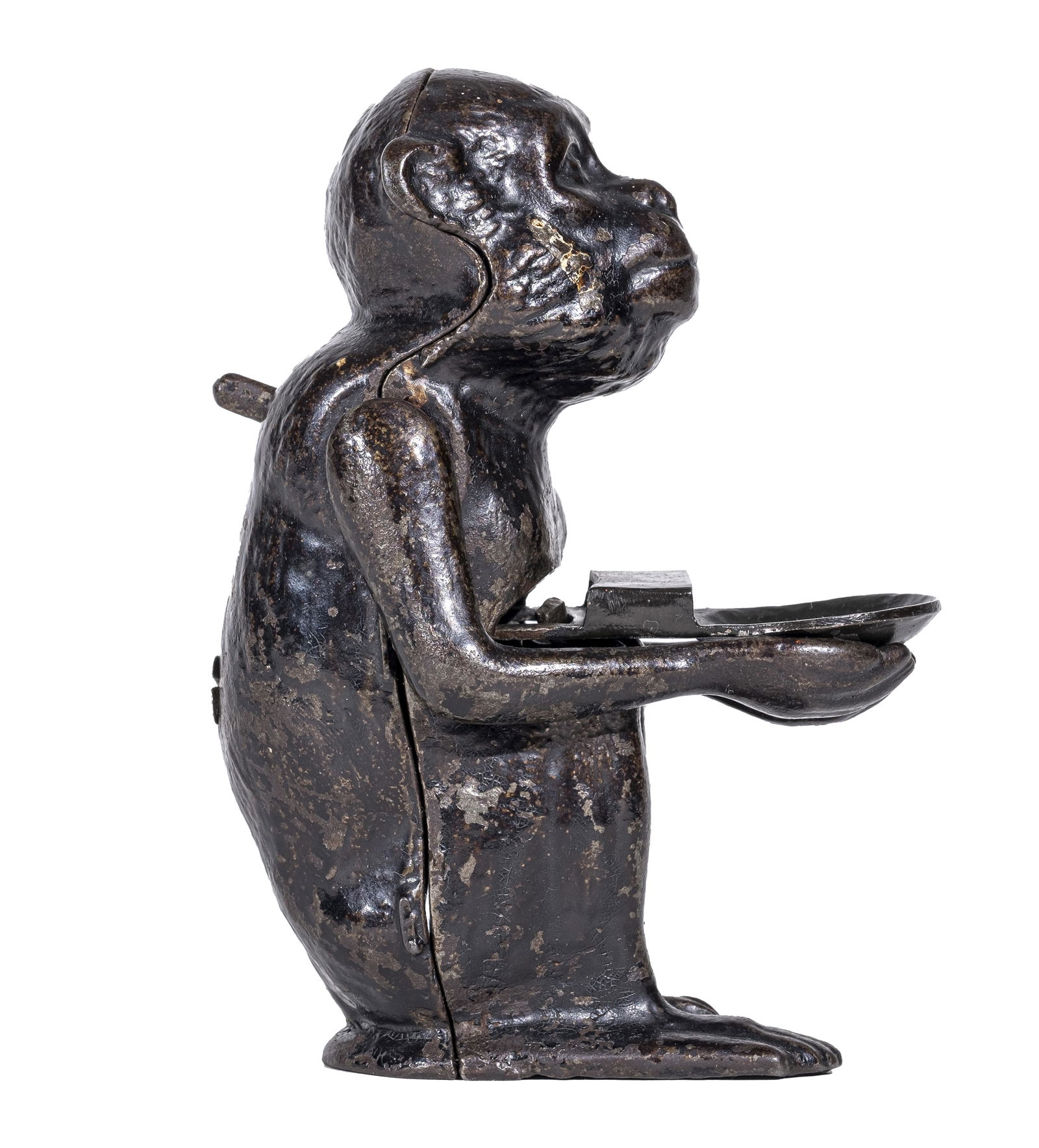 Monkey Coin in Stomach Iron Bank (1 of 3)