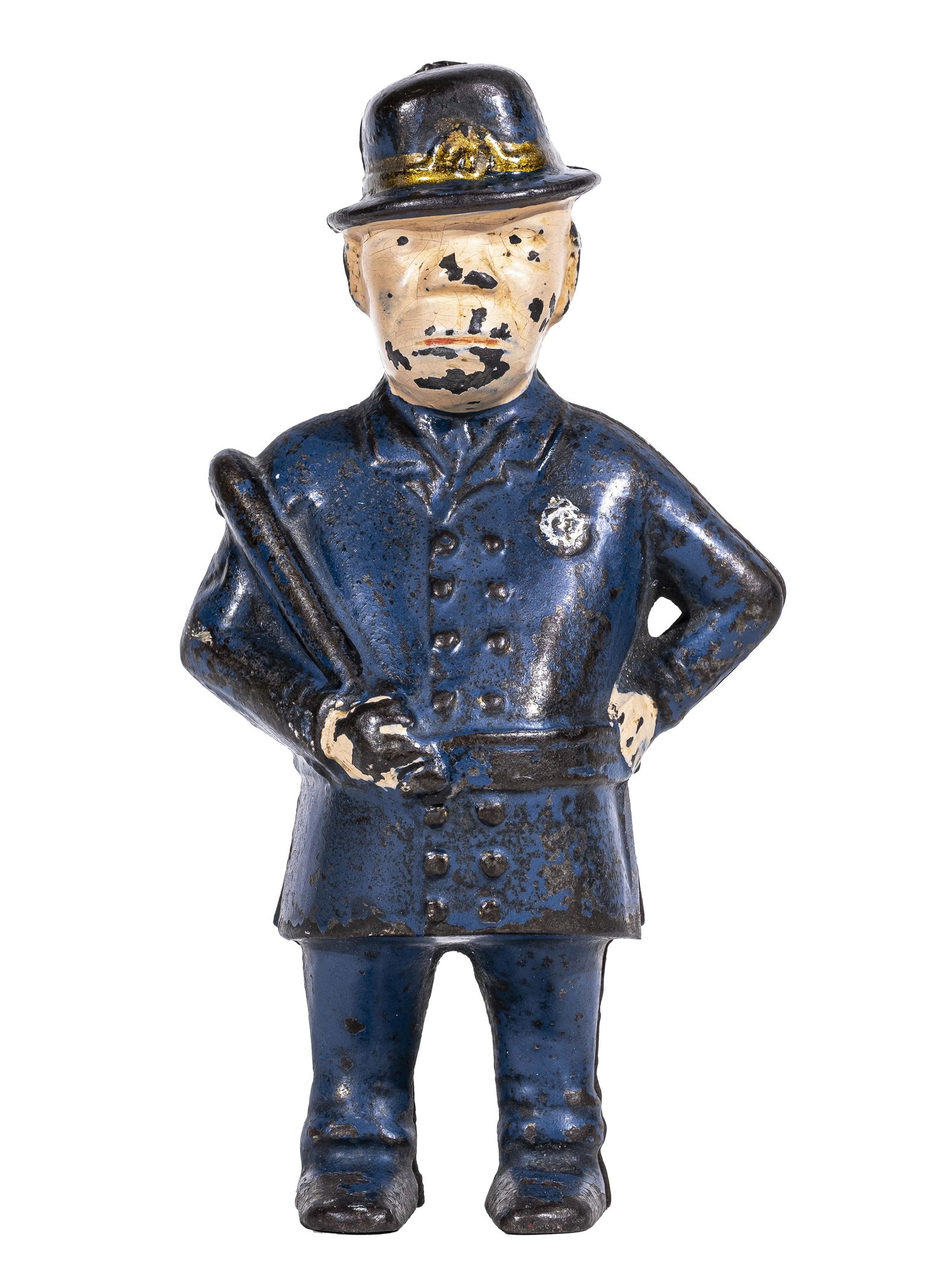 Mulligan the Cop with Advertising Iron Bank (1 of 2)