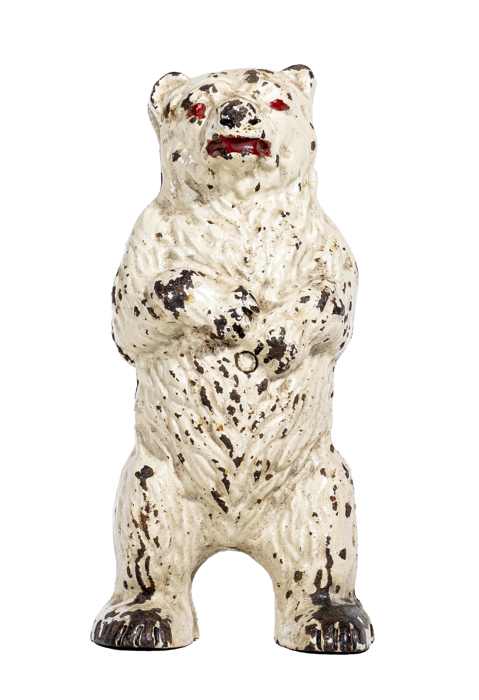 Polar Bear on Hind Legs Iron Bank: Made by J. M. Harper. Chicago, IL - 1900's.