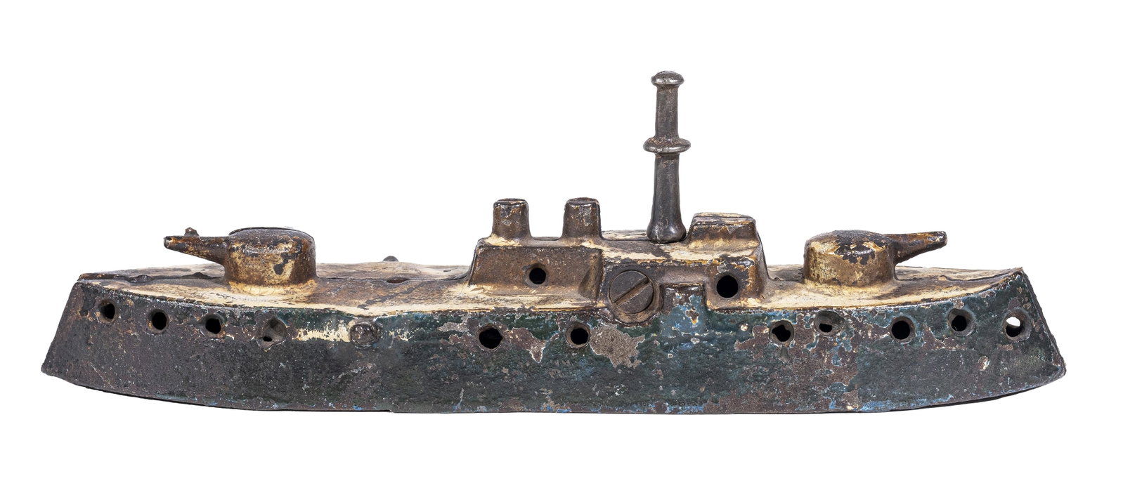 Gunboat Iron Bank: Made by Kenton Hardware Company. Kenton, Oh. - 1900's.