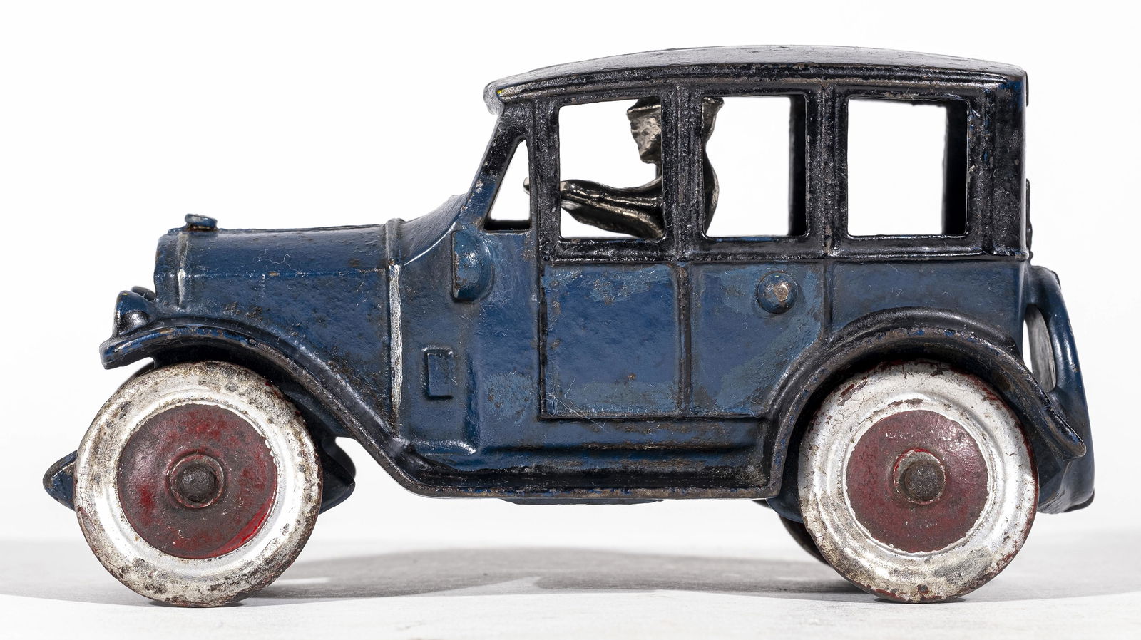 Blue Sedan Iron Toy (1 of 2)