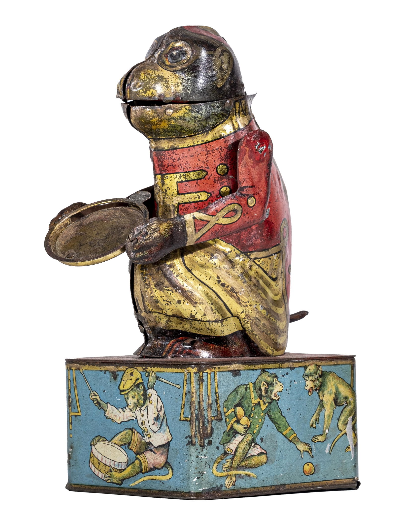 Monkey with Tray Tin Mechanical Bank (1 of 2)