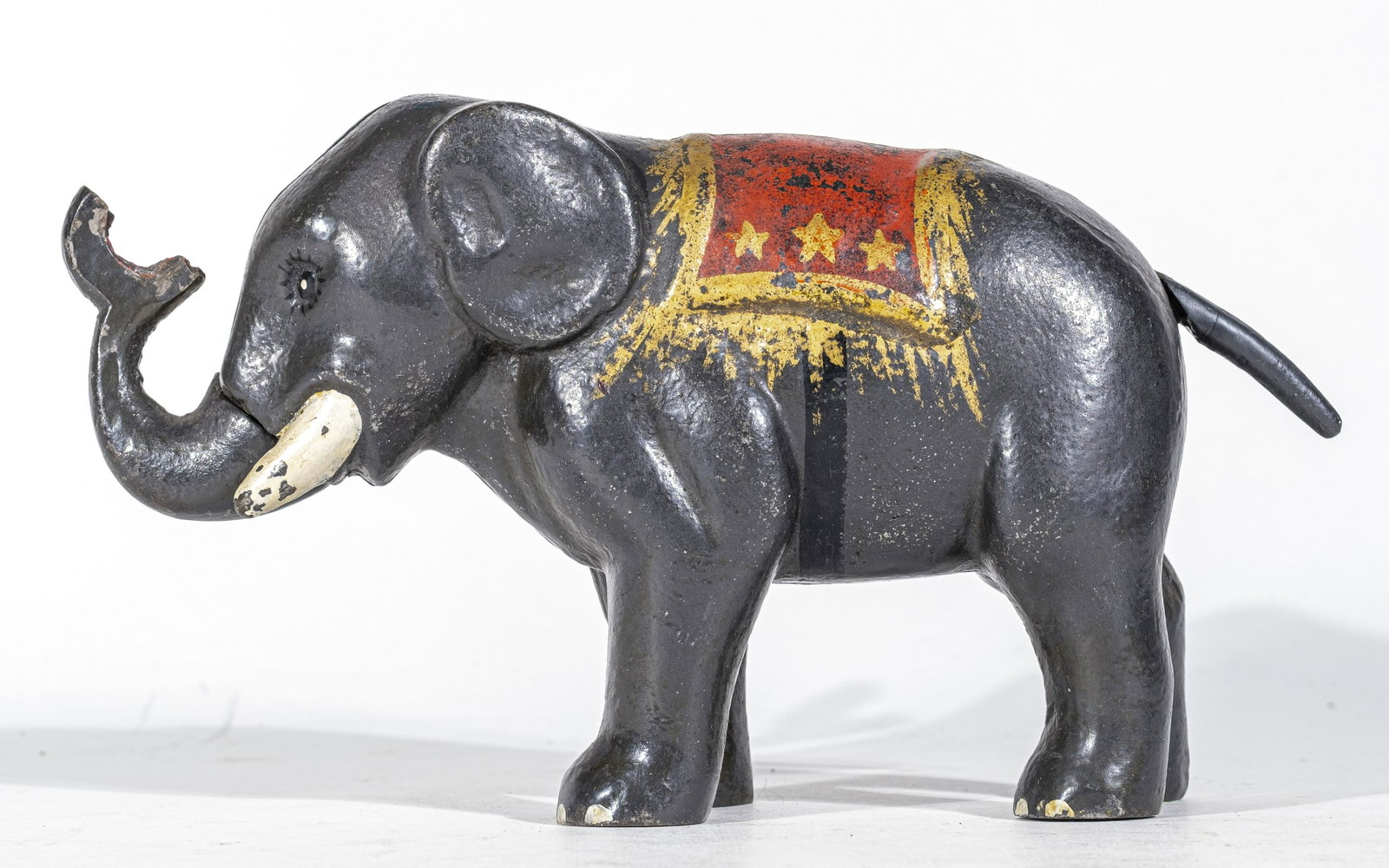 Elephant with Three Stars - Fancy Blanket: Unknown Manufacturer. American - 1890's.