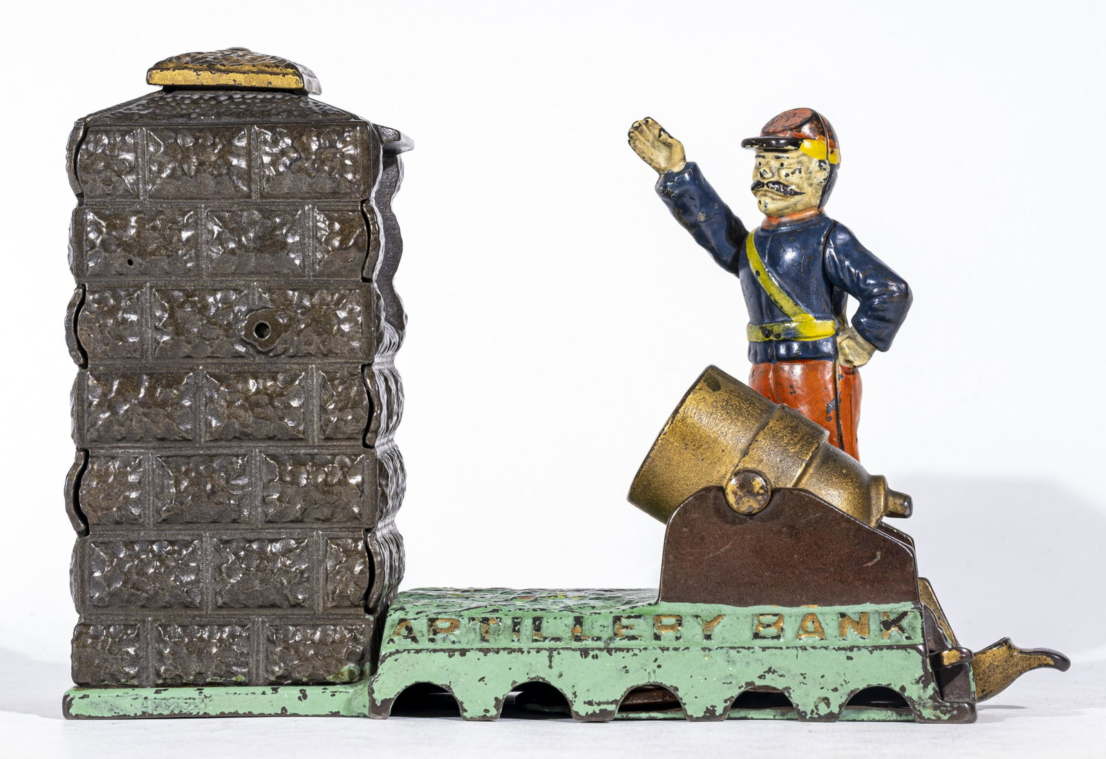 Artillery Bank - Union Soldier: Made by J. & E. Stevens Company. Cromwell, Ct. - 1890's.