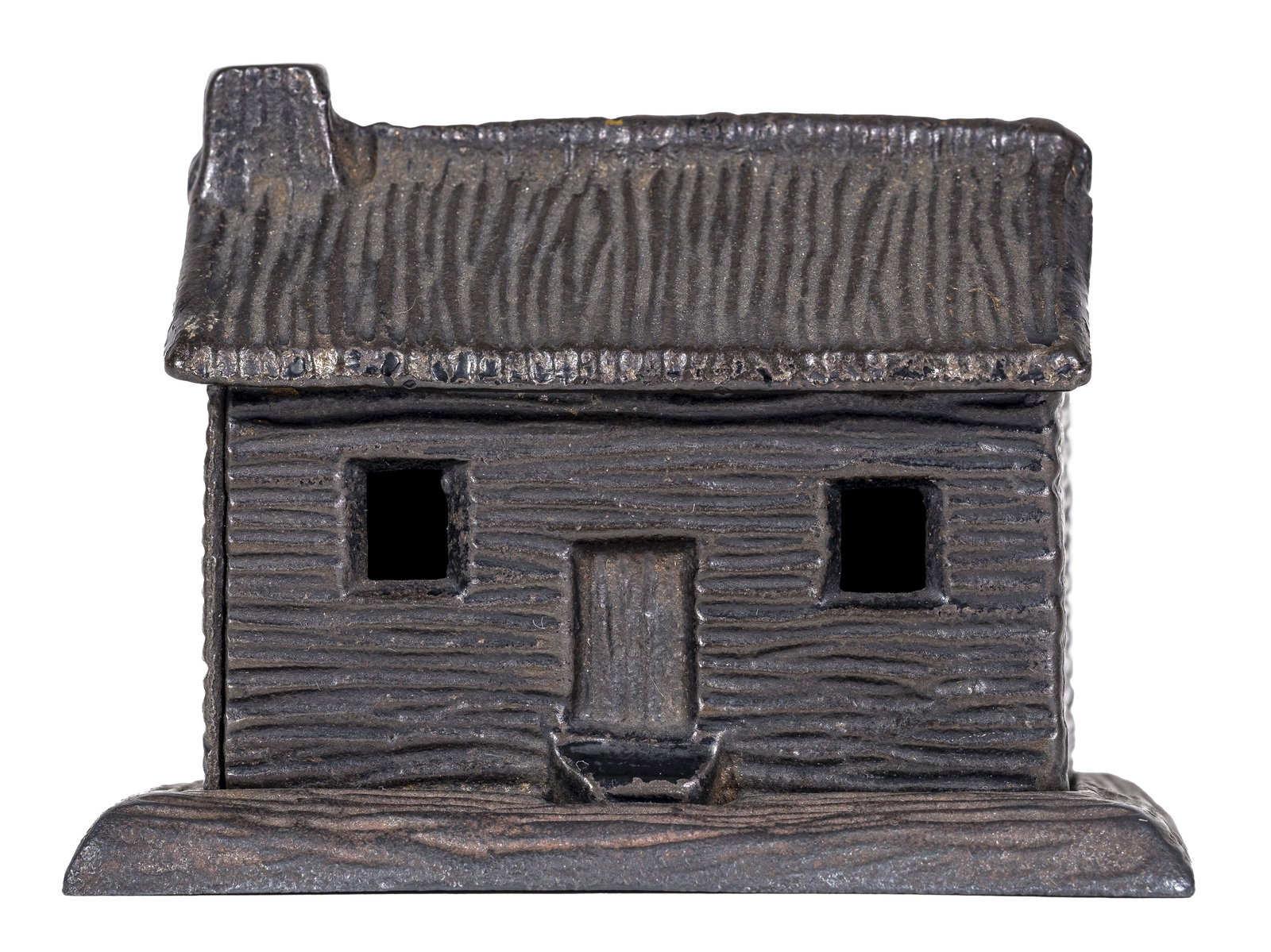 Log Cabin - Side Chimney Iron Bank (1 of 2)
