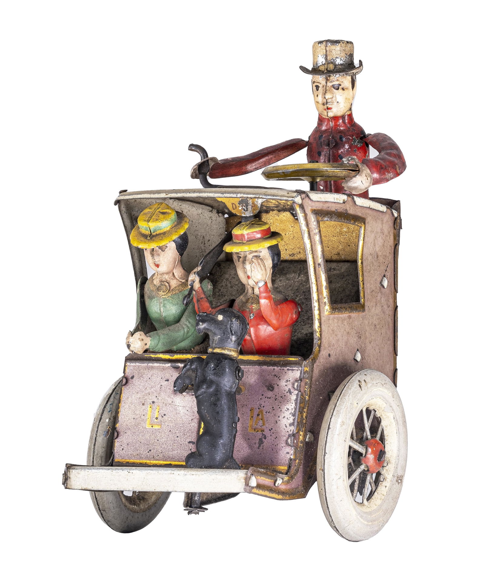 "Lila" Hansom Cab Tin Toy (1 of 2)