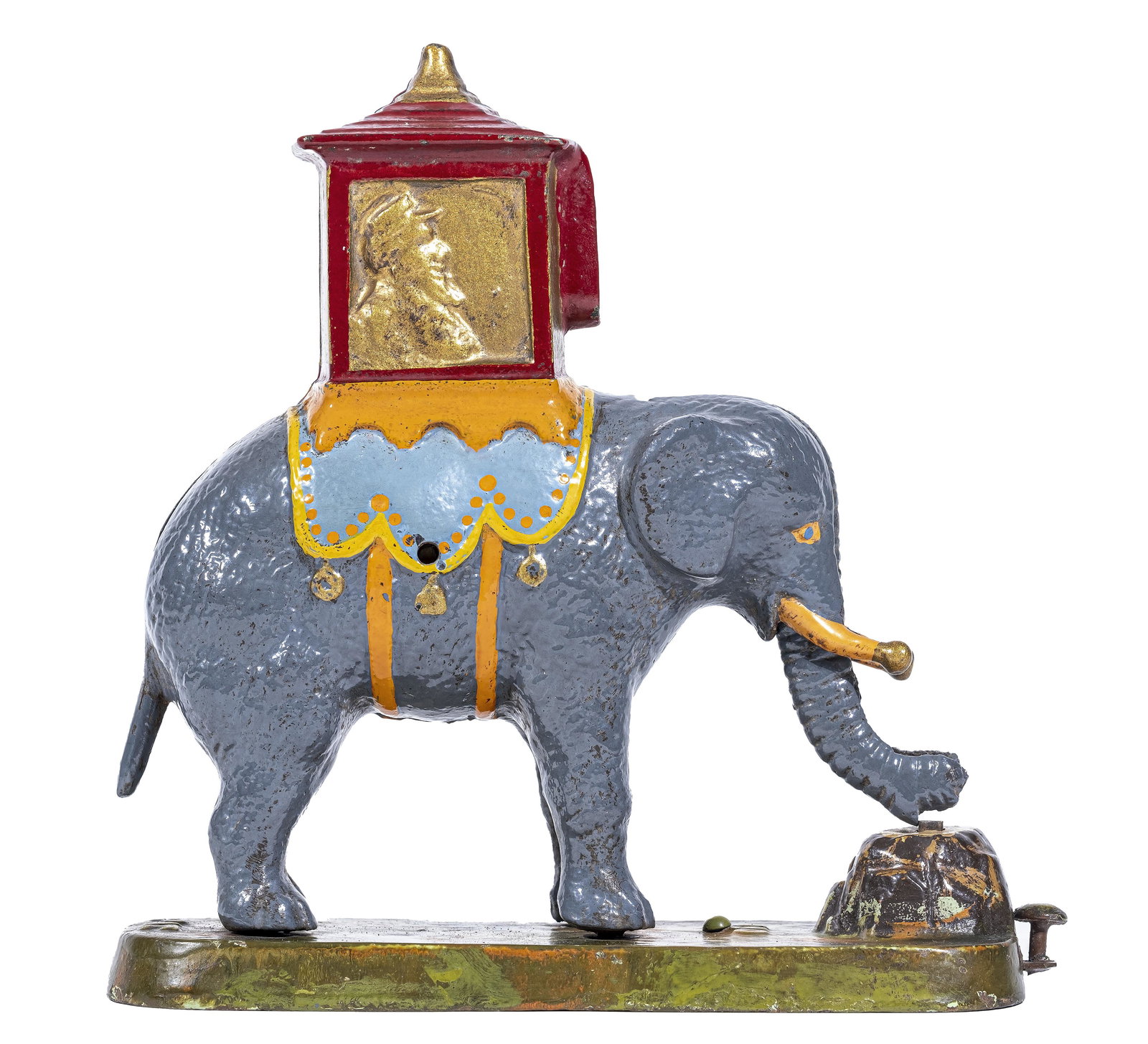 Elephant Howdah - Locked - Iron Mechanical Bank (1 of 4)