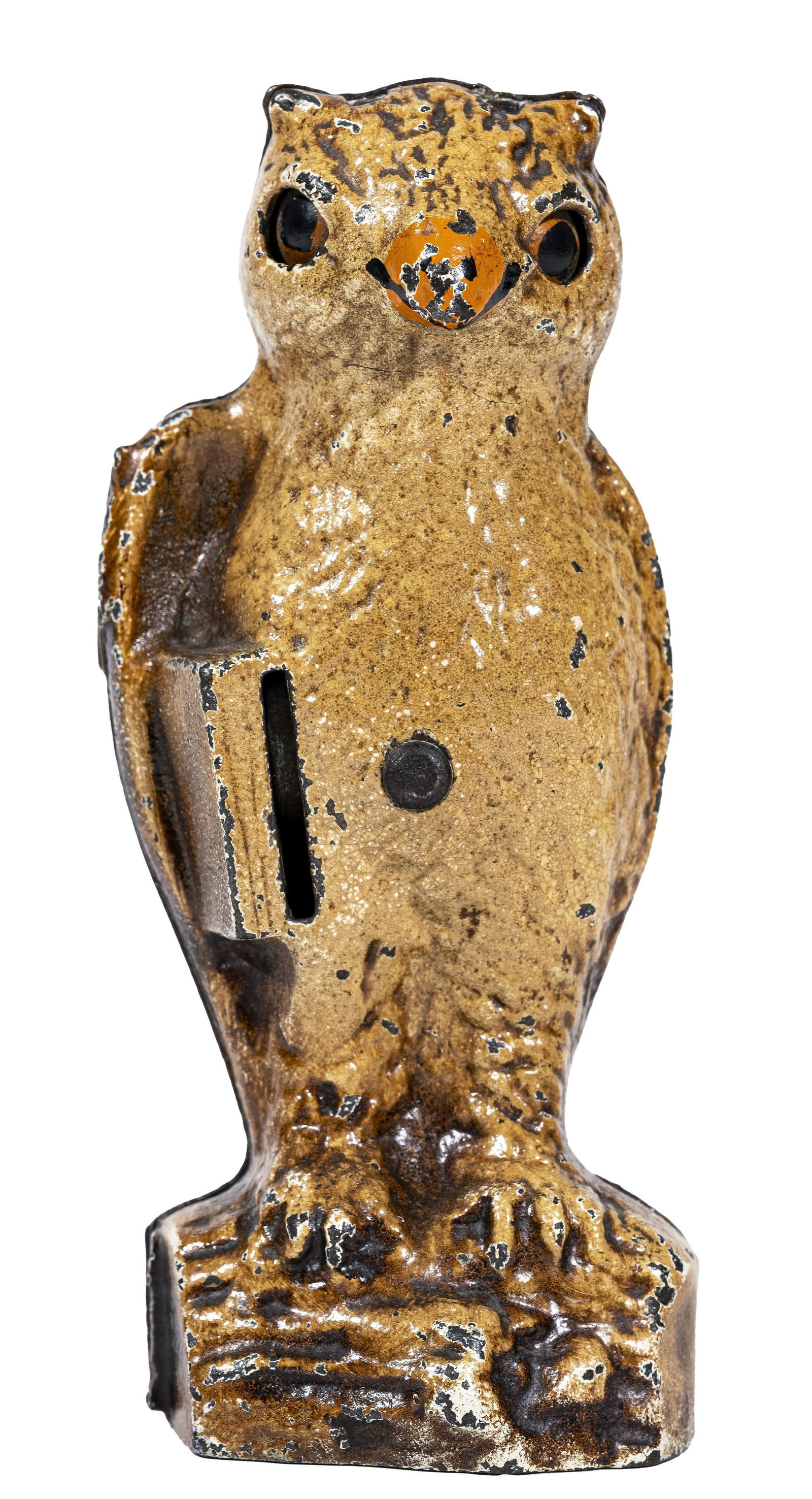 Owl Slot in Book Iron Mechanical Bank (1 of 4)