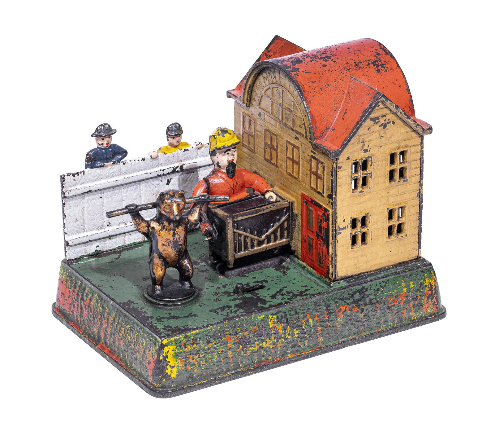 Organ Grinder & Dancing Bear Iron Mechanical Bank (1 of 5)