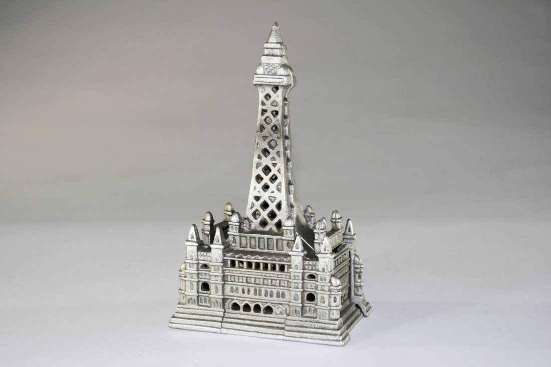 Blackpool Tower –Nickel Plated: English – Circa 1908 We have never seen a nickel plated example before. It is quite beautiful.