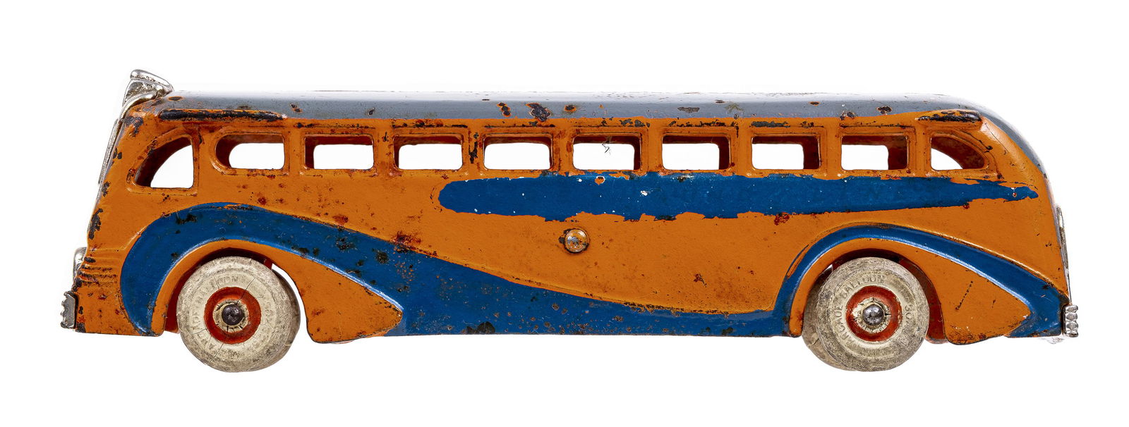 Washington Motor Coach Iron Toy: Made by Arcade Mfg. Company. Freeport, IL - 1935 - 9" Long.