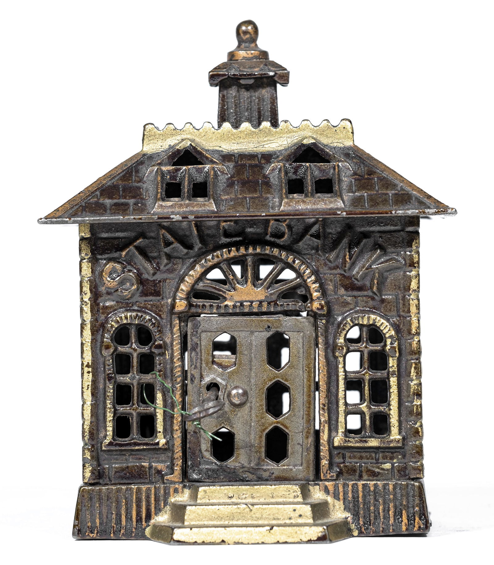 State Iron Bank with Key Lock Trap (1 of 2)