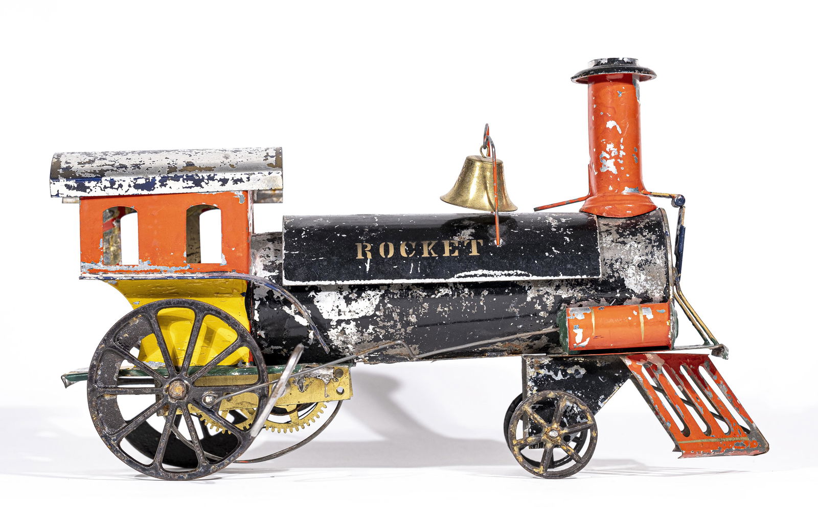 "Rocket" Exploding Locomotive Tin Toy (1 of 5)