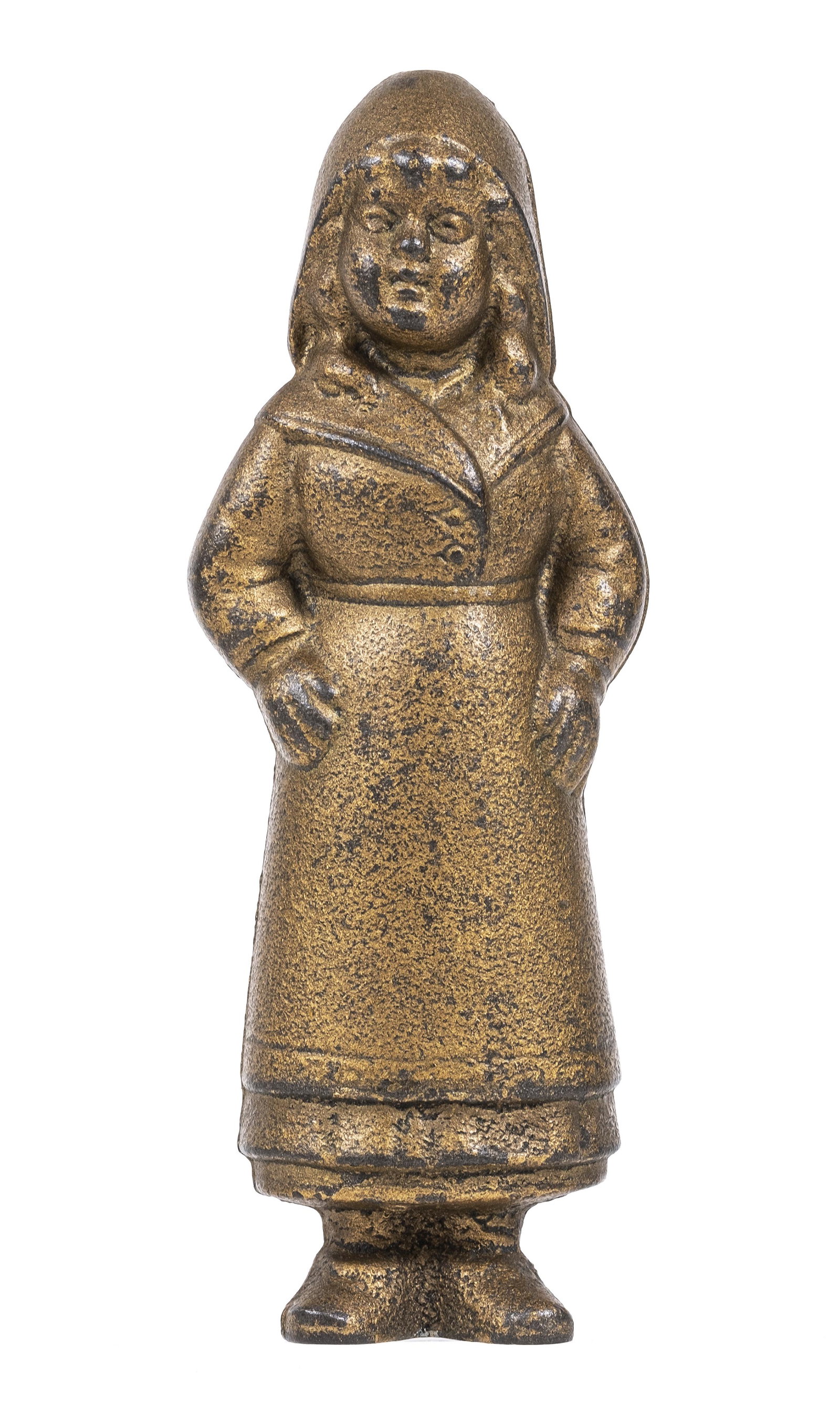 Dutch Girl Iron Bank: Made by A. C. Williams Company. Ravenna, Ohio - 1915 - 6 1/2" Tall.