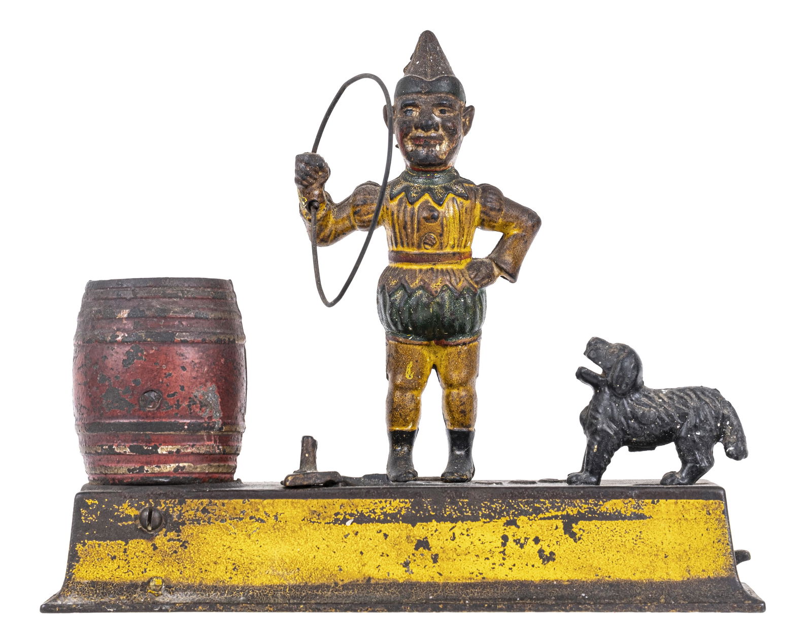 Scarce Trick Dog Solid Base - Iron Mechanical Bank (1 of 3)