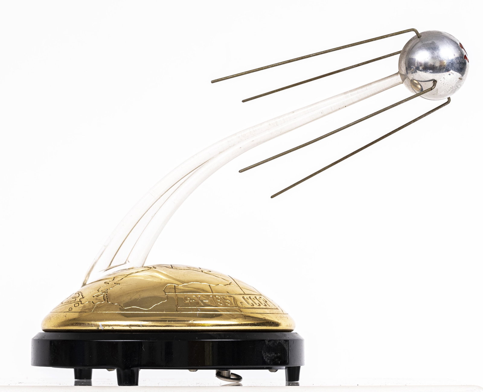 Sputnik - Command Module - Music Box: Russian - Dated 1957 - 9" Long. The music box works.