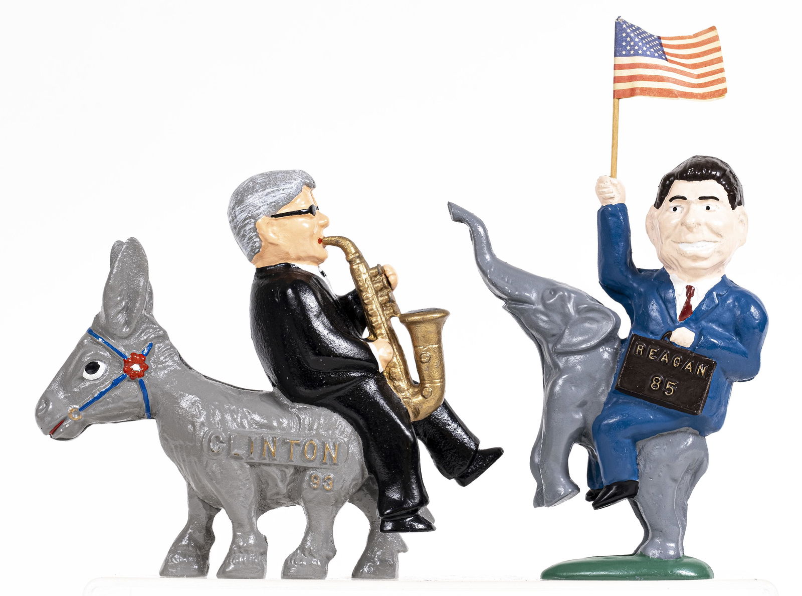 Reagan 85 & Clinton on Donkey Reynolds Banks (1 of 2)