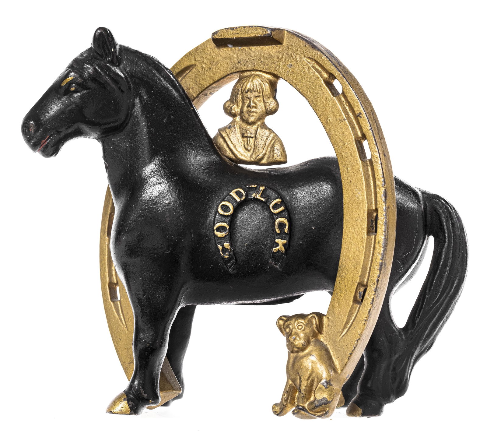 Good Luck Horseshoe - Cast Iron Still Bank (1 of 2)