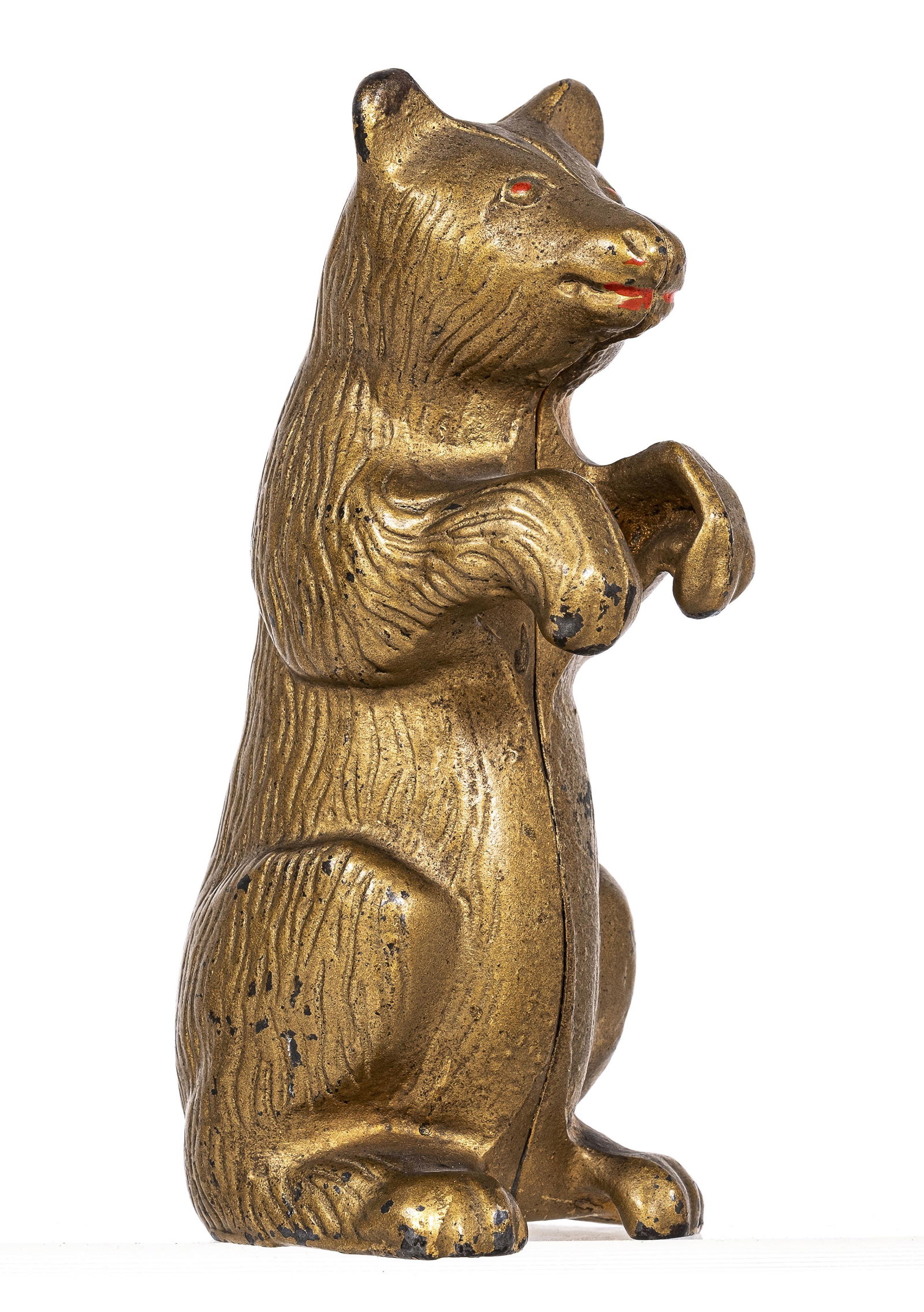 Gold Begging Bear - Cast Iron Bank (1 of 2)