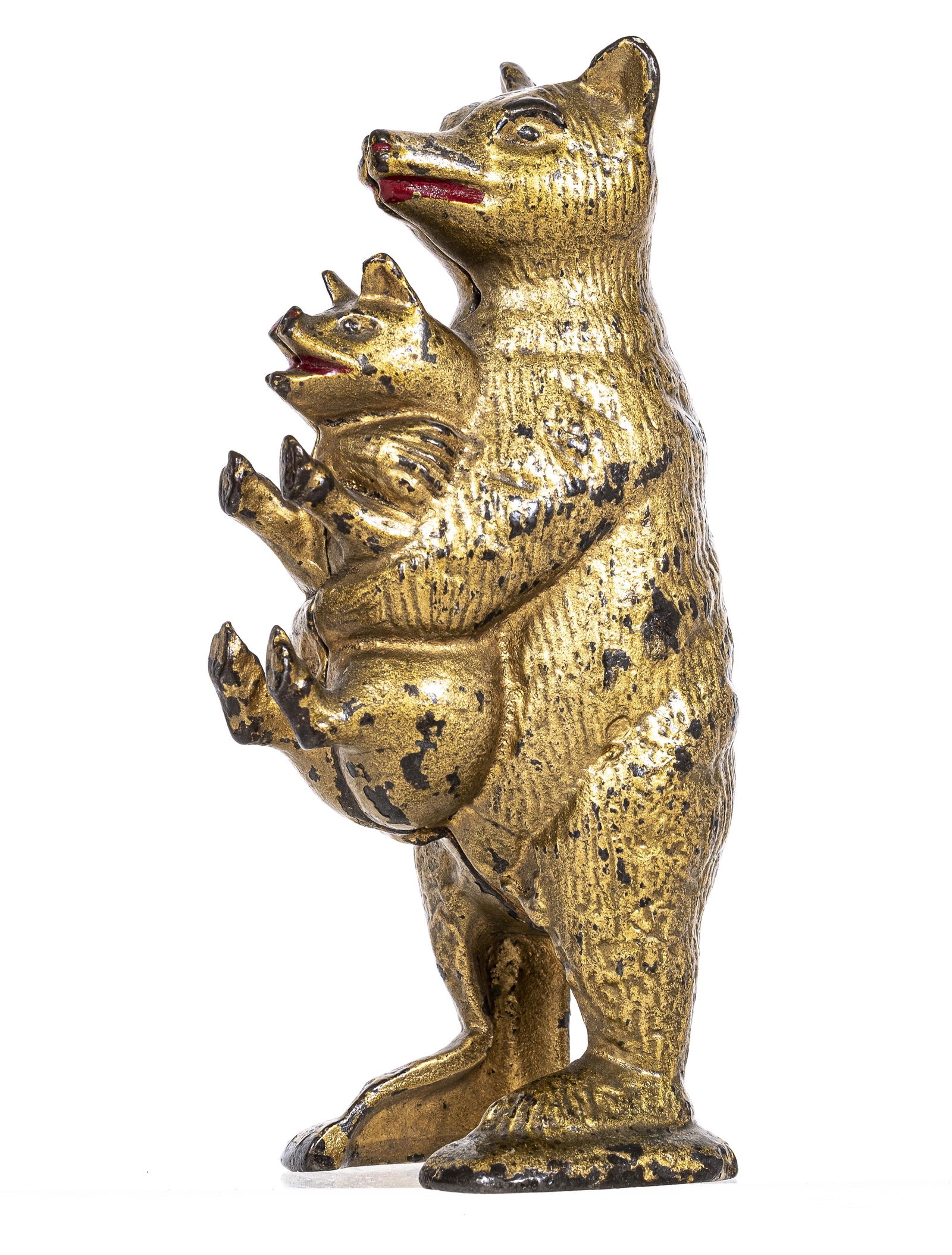 Bear Stealing Pig - Cast Iron Bank (1 of 2)