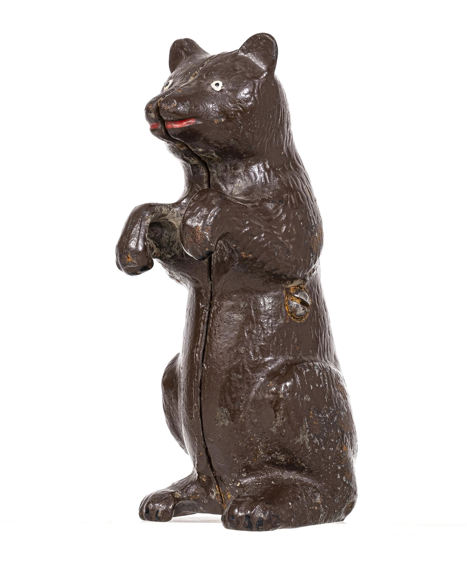 Rare Painted Begging Bear - Cast Iron Bank (1 of 2)