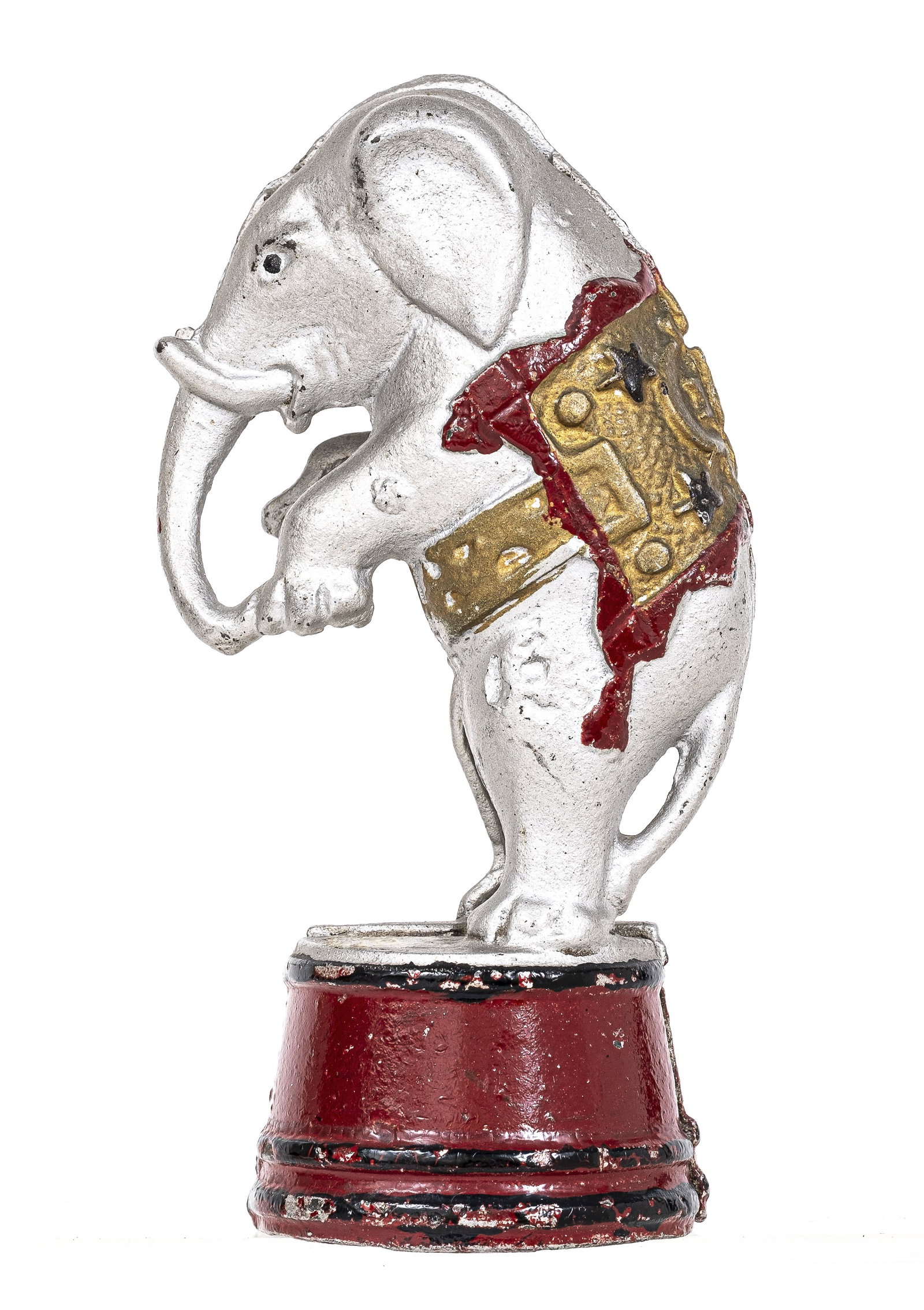 Elephant on Tub - Cast Iron Bank: Made by A. C. Williams Company. Ravenna, Ohio - Circa Mid 1920's.