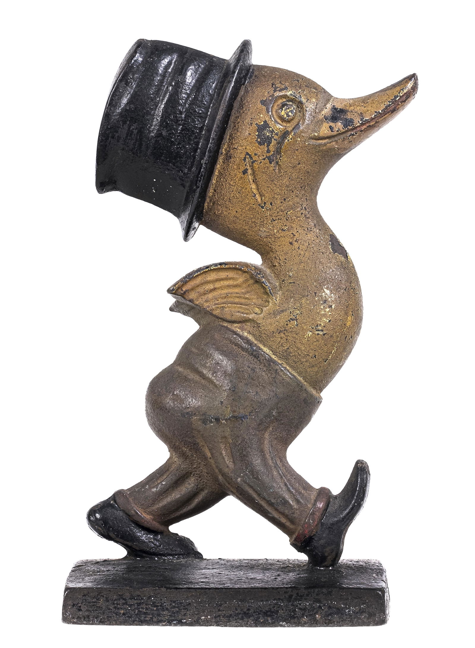Walking Duck in Top Hat - Cast Iron Doorstop (1 of 2)