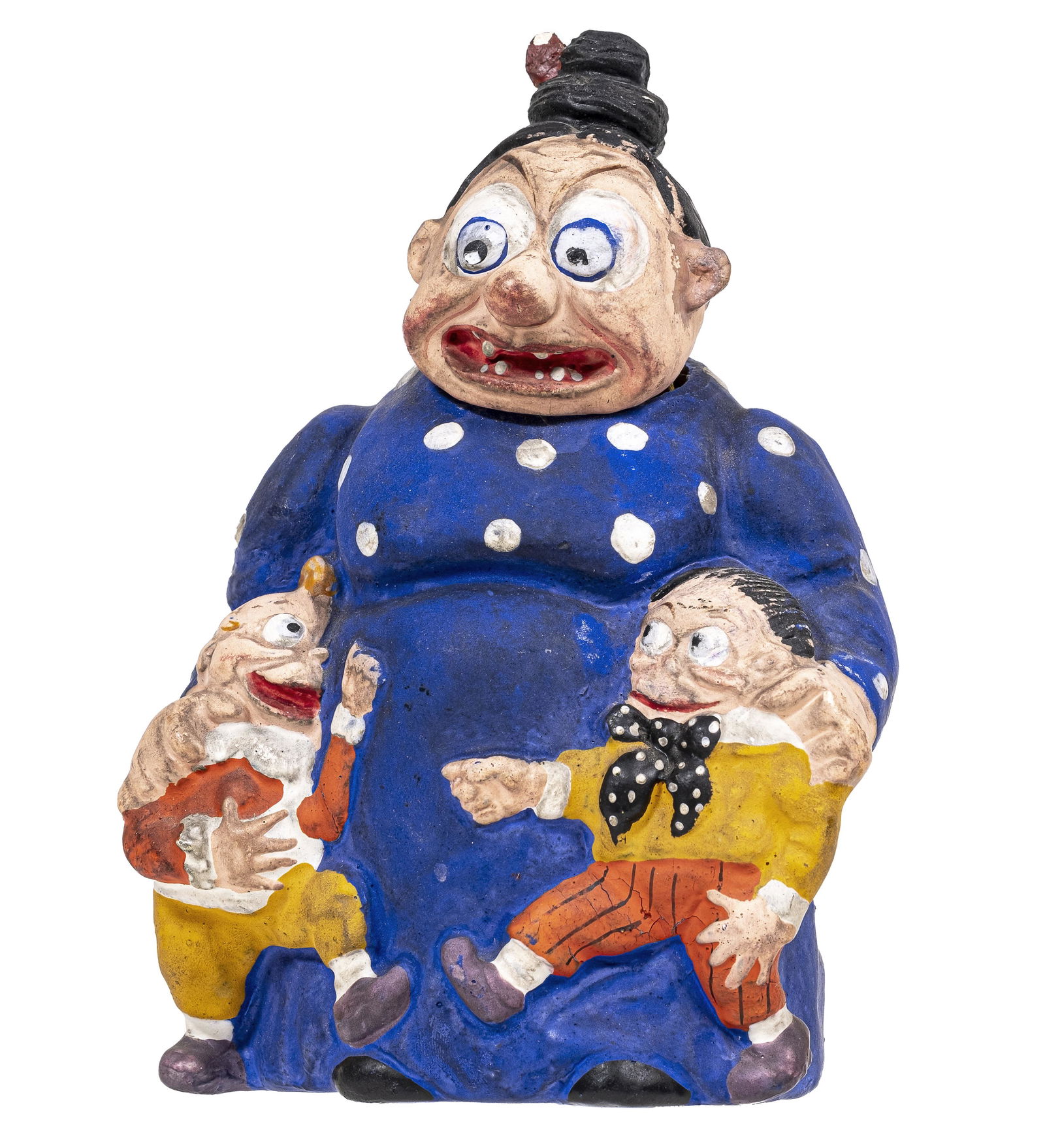 Mama Katzenjammer & Her Sons - Rare Paper Mache Candy Box (1 of 2)