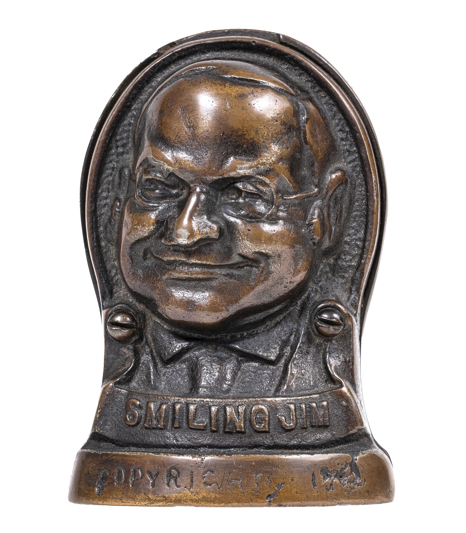 Smiling Jim - Peaceful Bill - Cast Iron Bank (1 of 4)