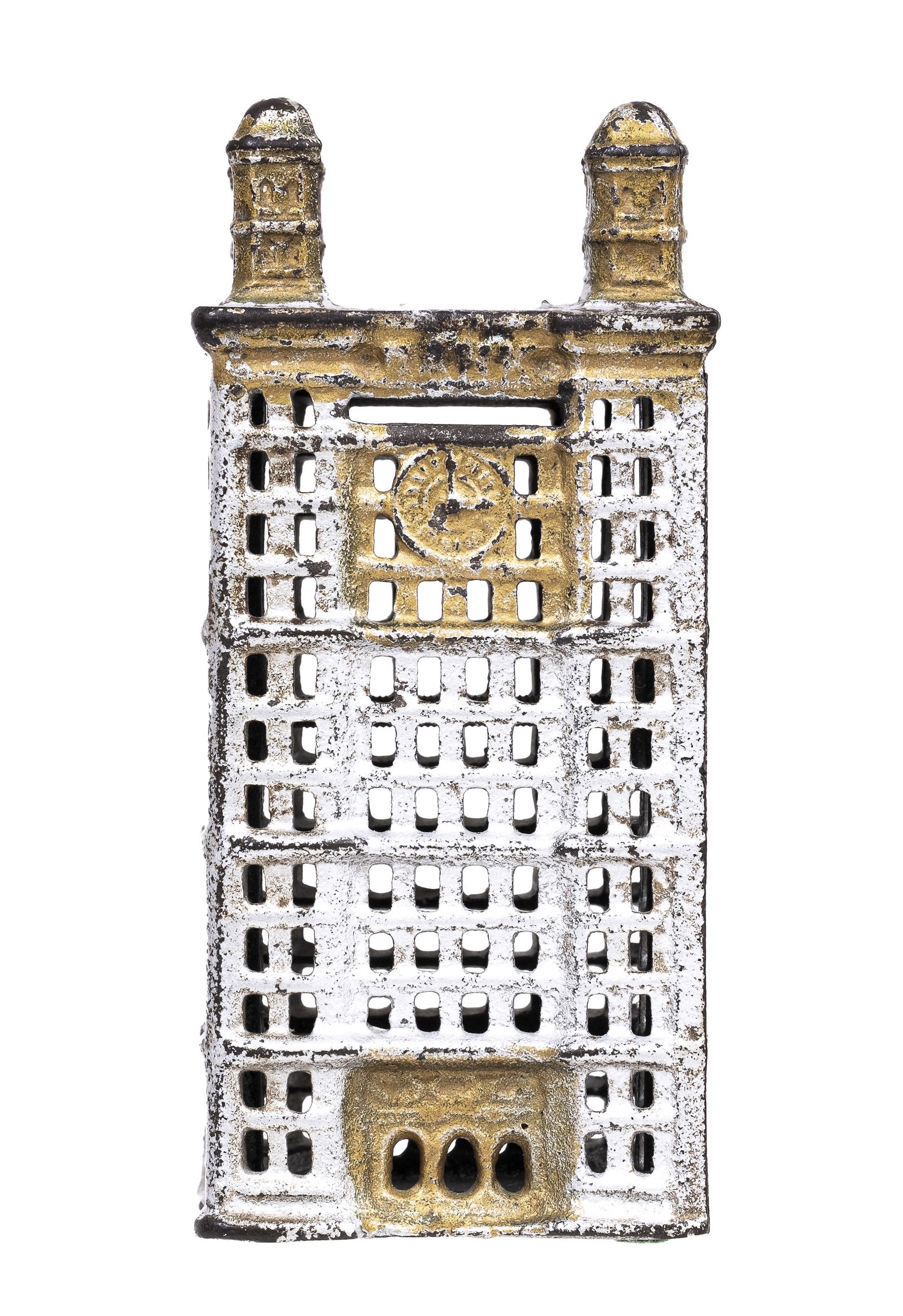 Skyscraper with Clock - Cast Iron Bank (1 of 4)