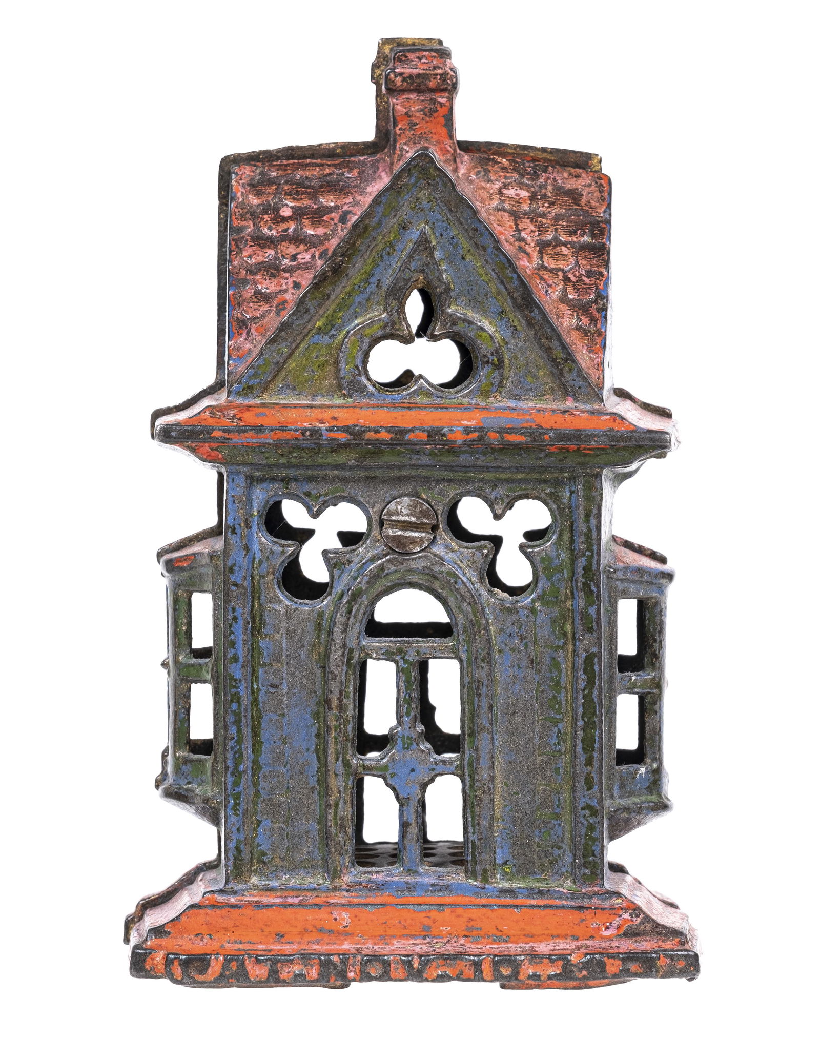 Medium House with Bay Windows - Cast Iron Bank (1 of 4)