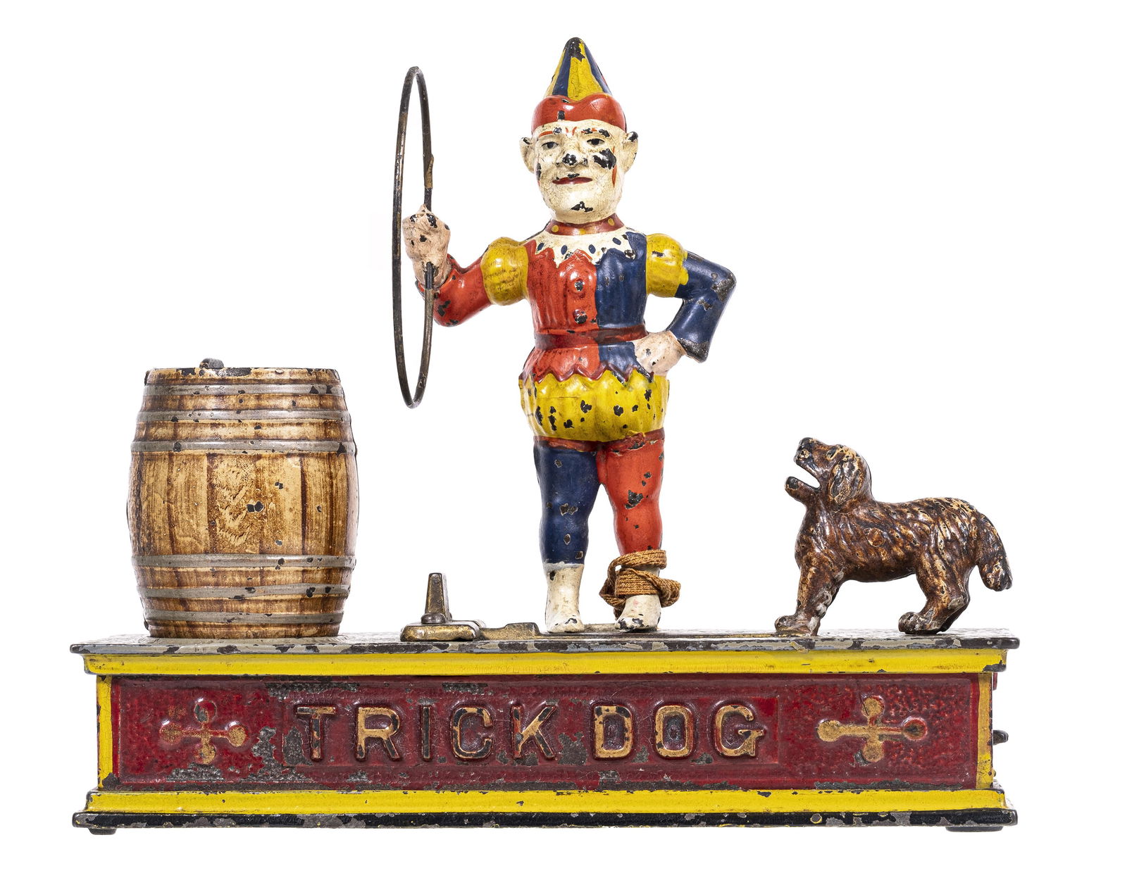 Trick Dog - Six Part Base - Cast Iron Mechanical Bank (1 of 6)