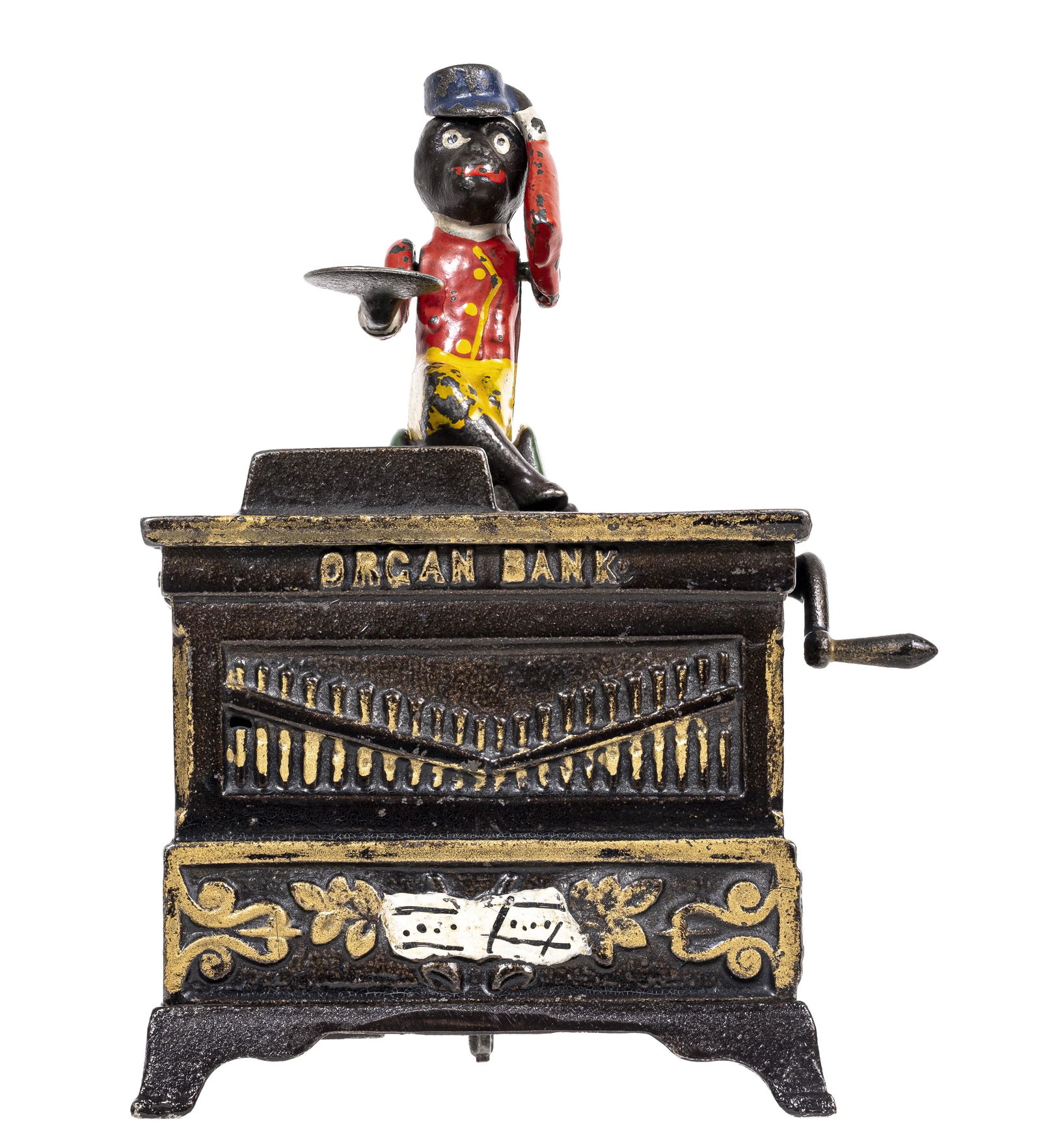 Medium Organ - Cast Iron Mechanical Bank (1 of 6)