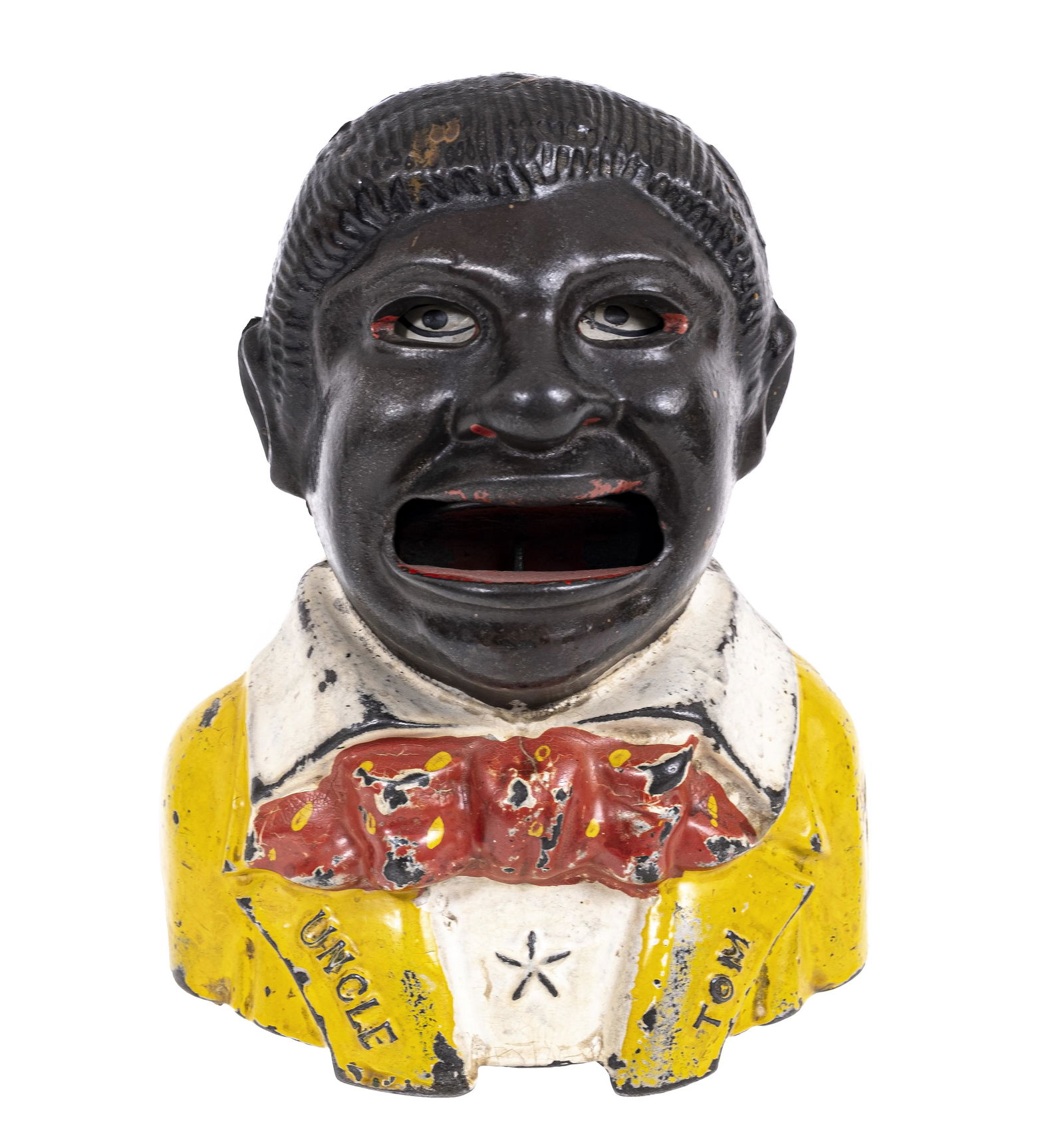 Uncle Tom - Yellow Shirt - Cast Iron Mechanical Bank (1 of 5)