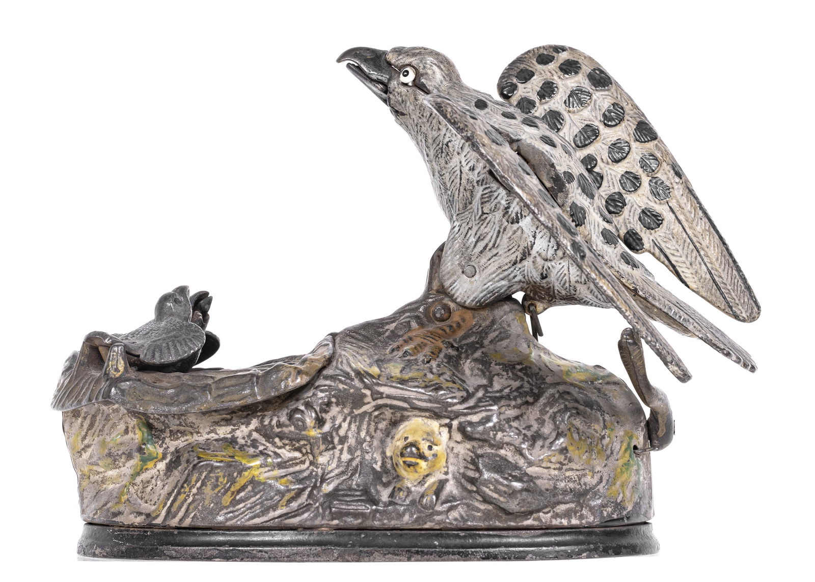 Eagle & Eaglets - Cast Iron Mechanical Bank (1 of 3)