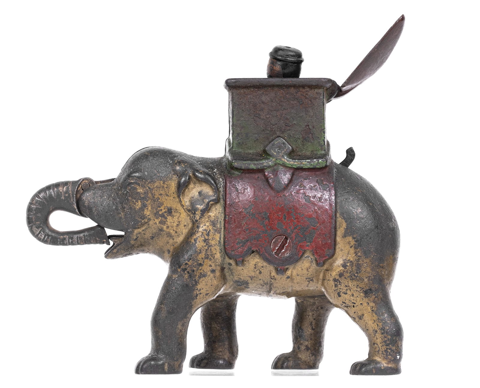 Elephant, Man Pops Out - Cast Iron Mechanical Bank (1 of 3)