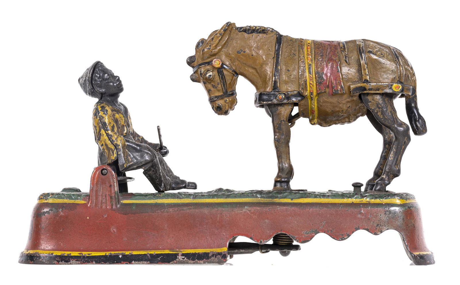 I Spise a Mule, Bench Version - Cast Iron Mechanical Bank (1 of 3)