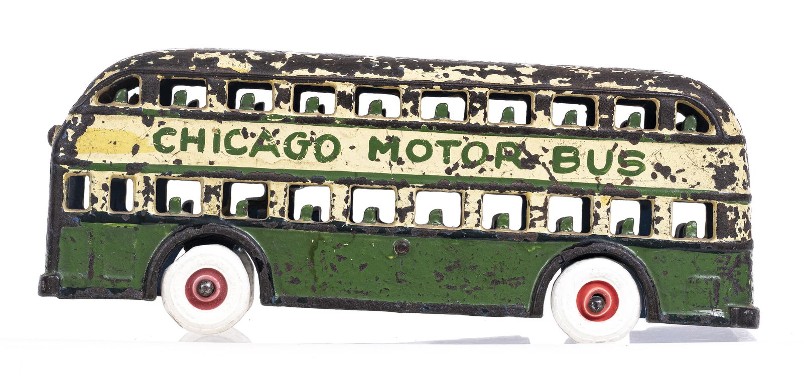 Chicago Motor Bus, Double Decker - Cast Iron Toy (1 of 5)